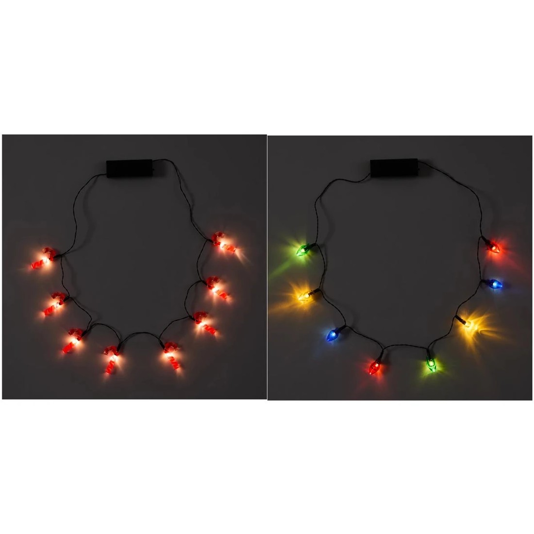2 Light Up Christmas Necklace - Assorted, 2 of 9