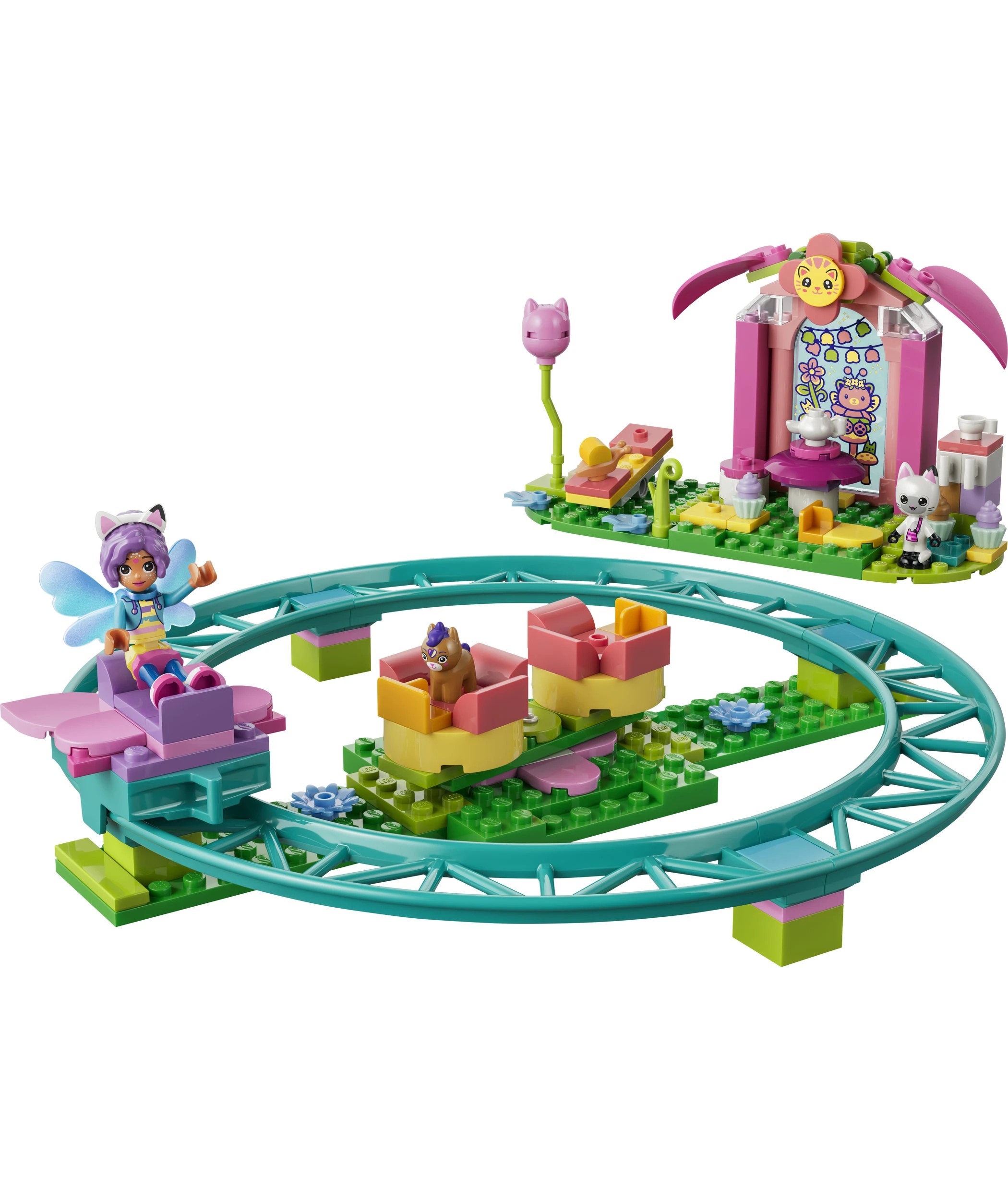 2 LEGO Gabby's Dollhouse Fairy Roller Coaster and Tea Party 11214, 2 of 10