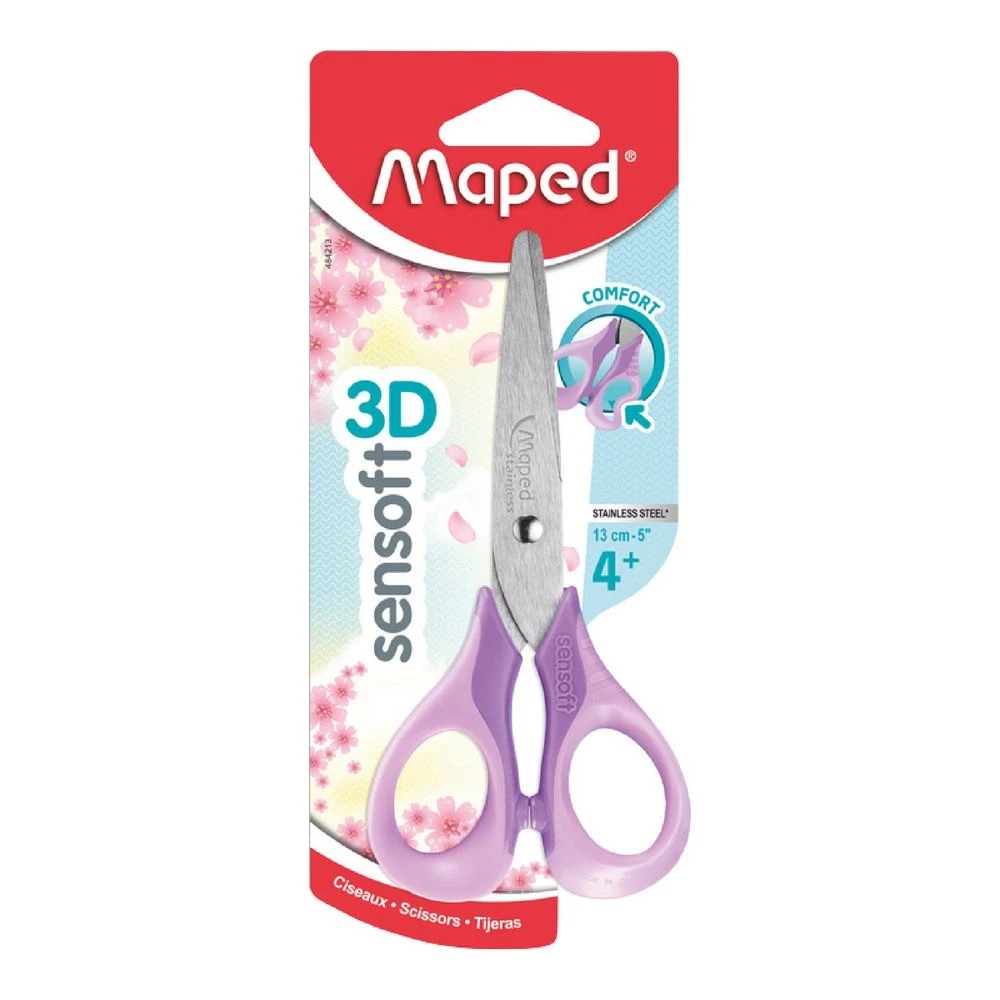 4 Maped Sensoft Scissors 13cm Assorted Pastel, 4 of 6