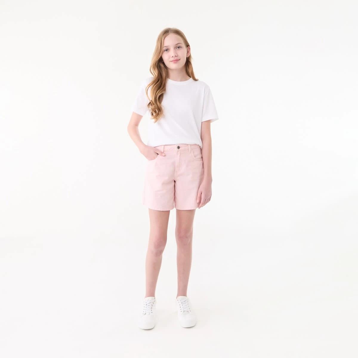 5 Relaxed Denim Shorts LIGHT PINK WASH, 5 of 6