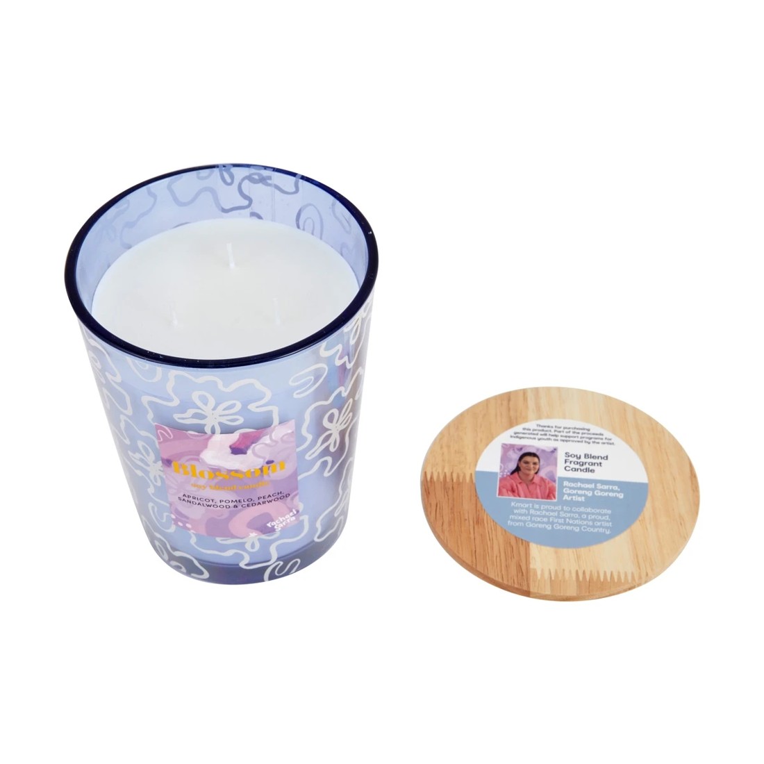 4 Rachael Sarra XL Blossom Soy Blend Candle, 4 of 4