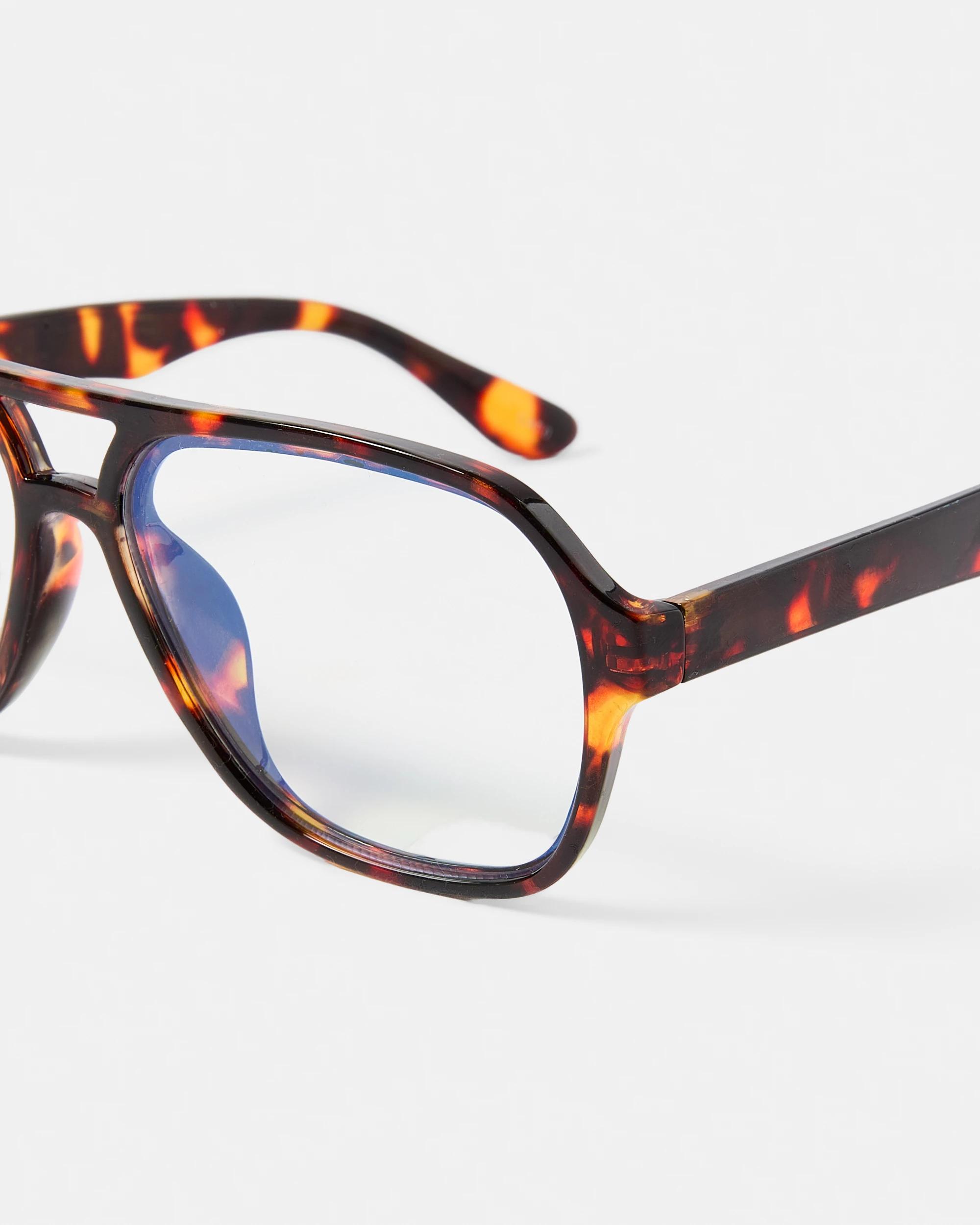 3 Aviator Blue Light Glasses Tort, 3 of 5