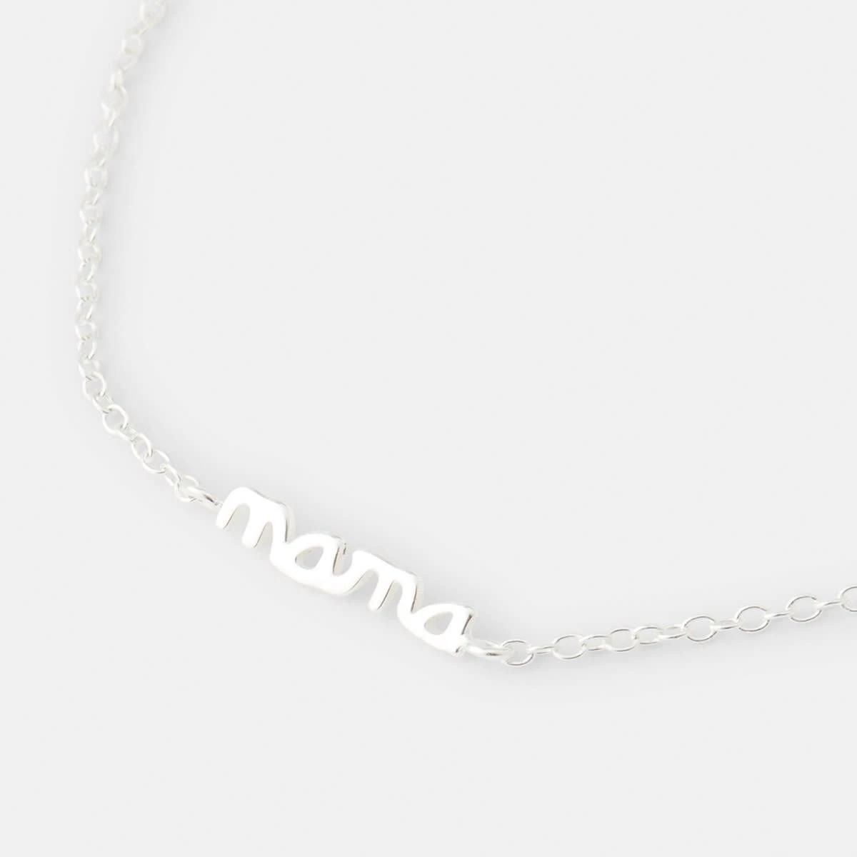 1 Mother's Day Sterling Silver 'Mama' Bracelet Silver, 1 of 4