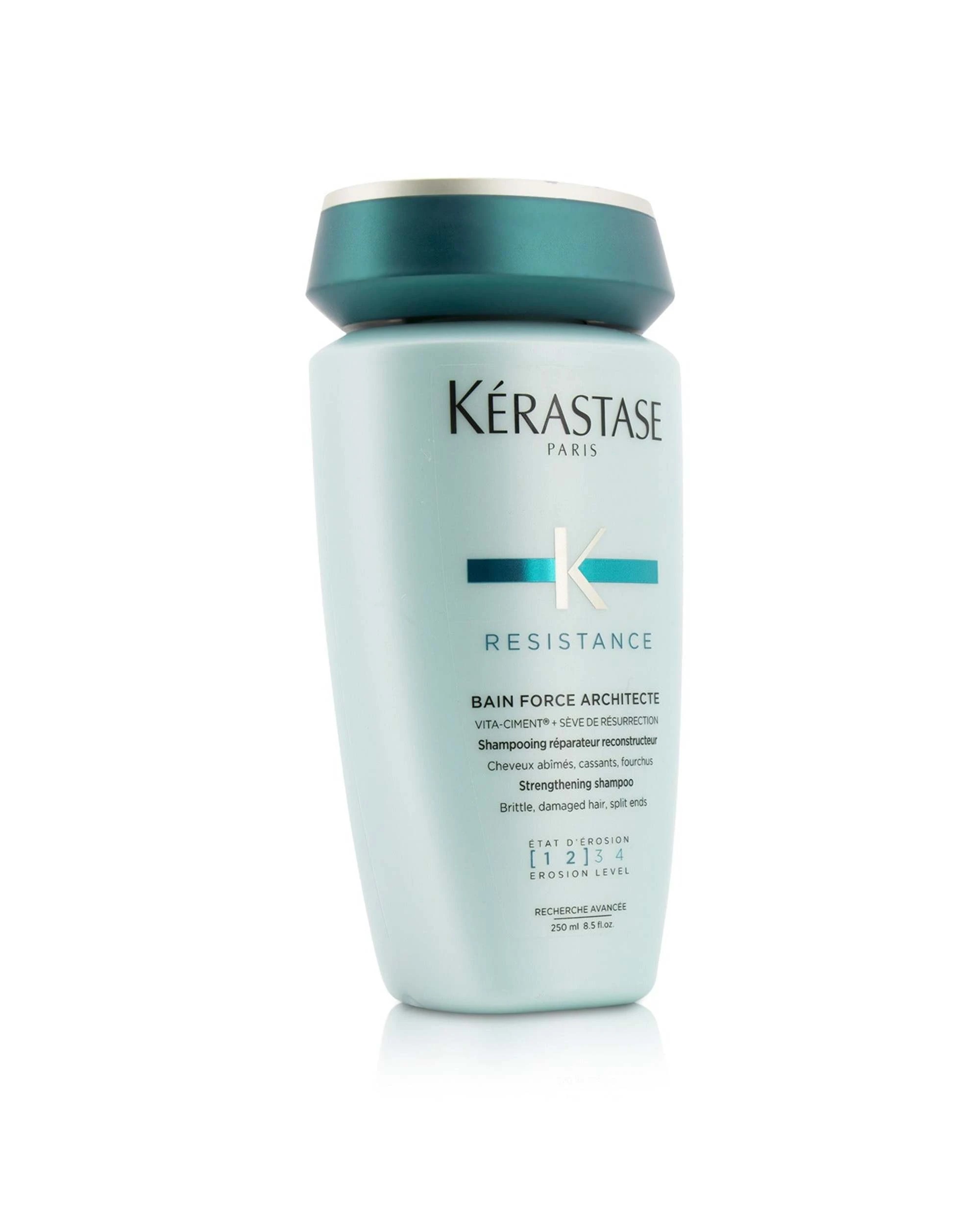4 Kerastase Resistance Bain Force Architecte Strengthening Shampoo (For Brittle, Damaged Hair, Split Ends)  1000ml/34oz, 4 of 4