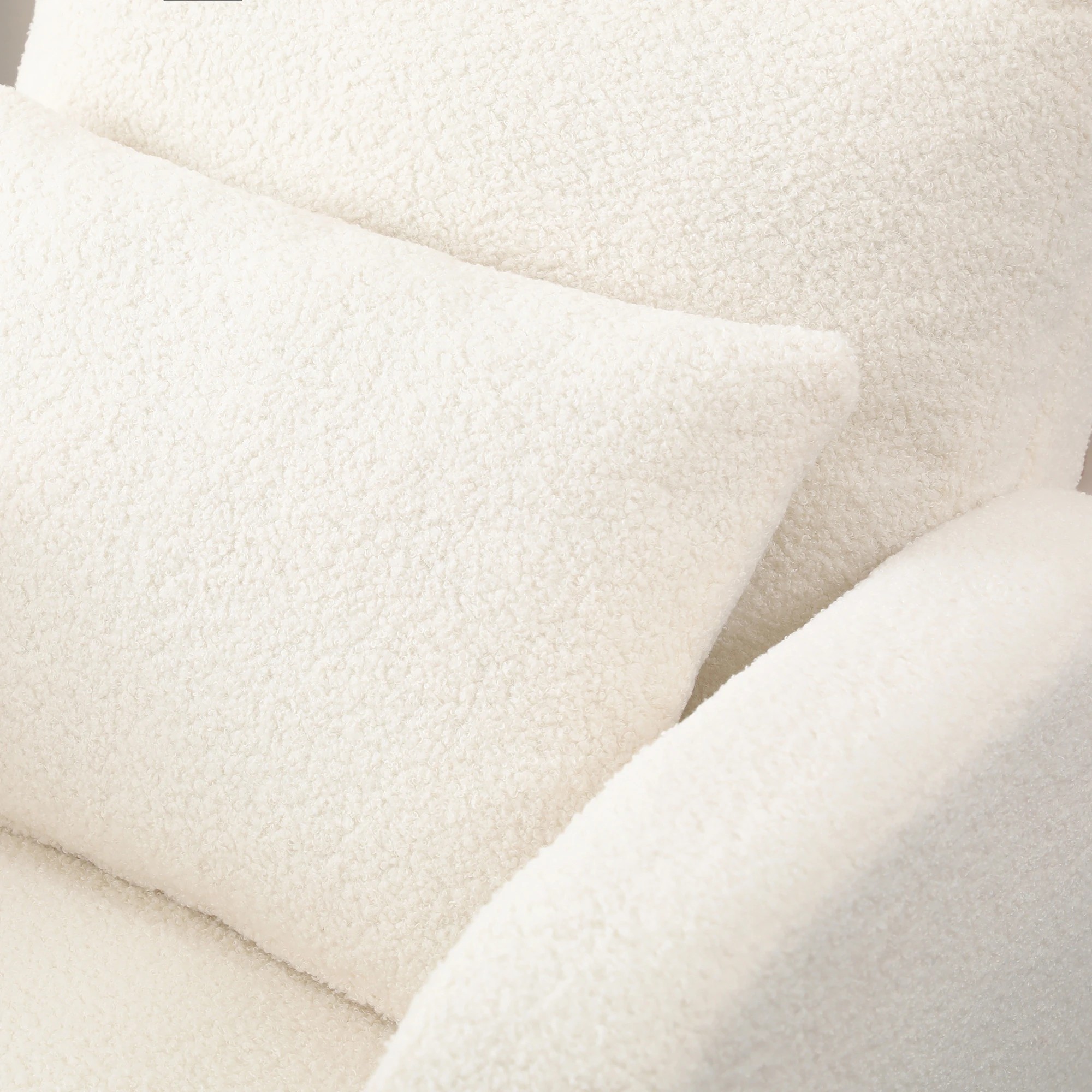 5 Levede Rocking Chair Beige With Cushion & Stool, 5 of 7