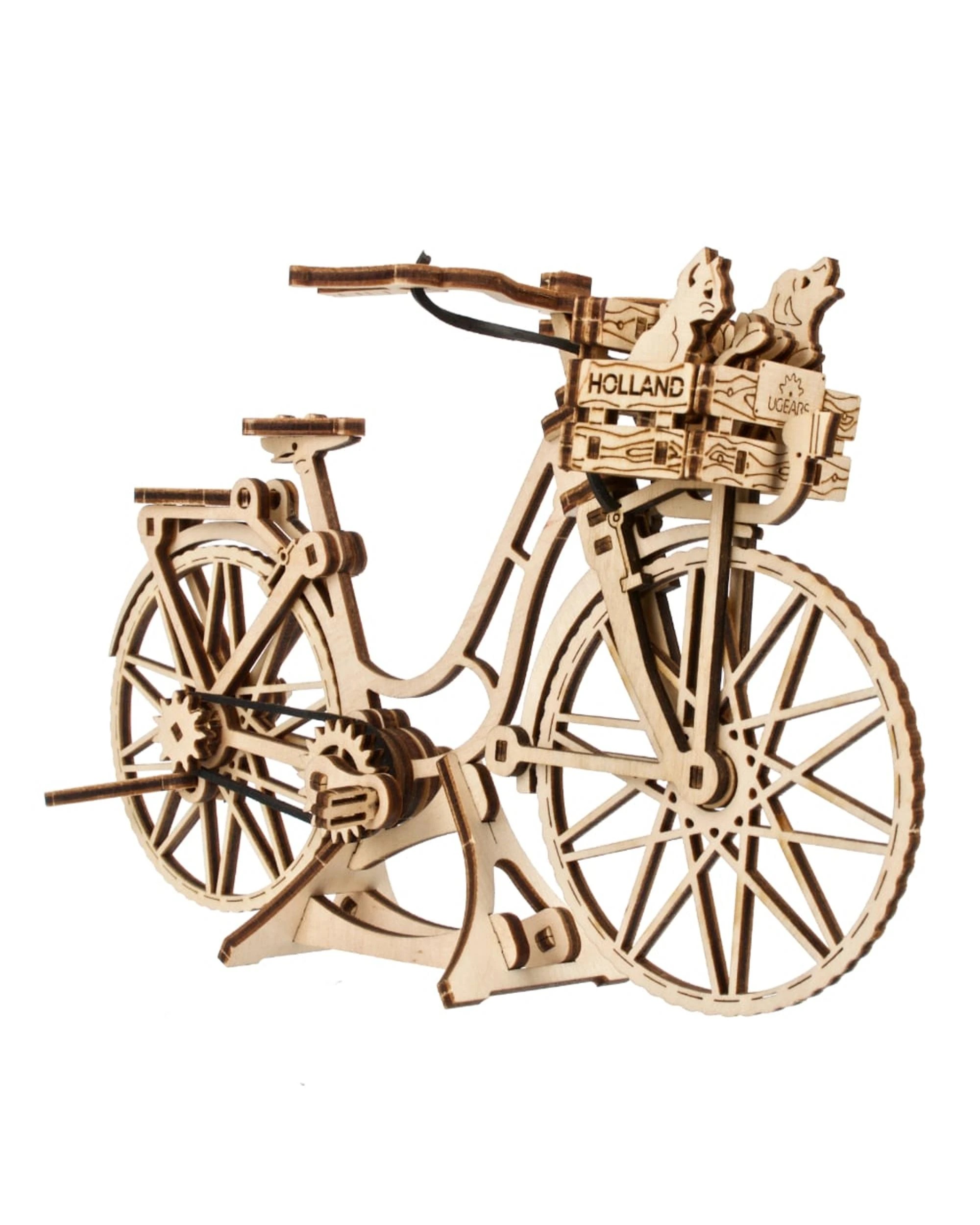 3 UGears Dutch Bicycle Model Kit, 3 of 7