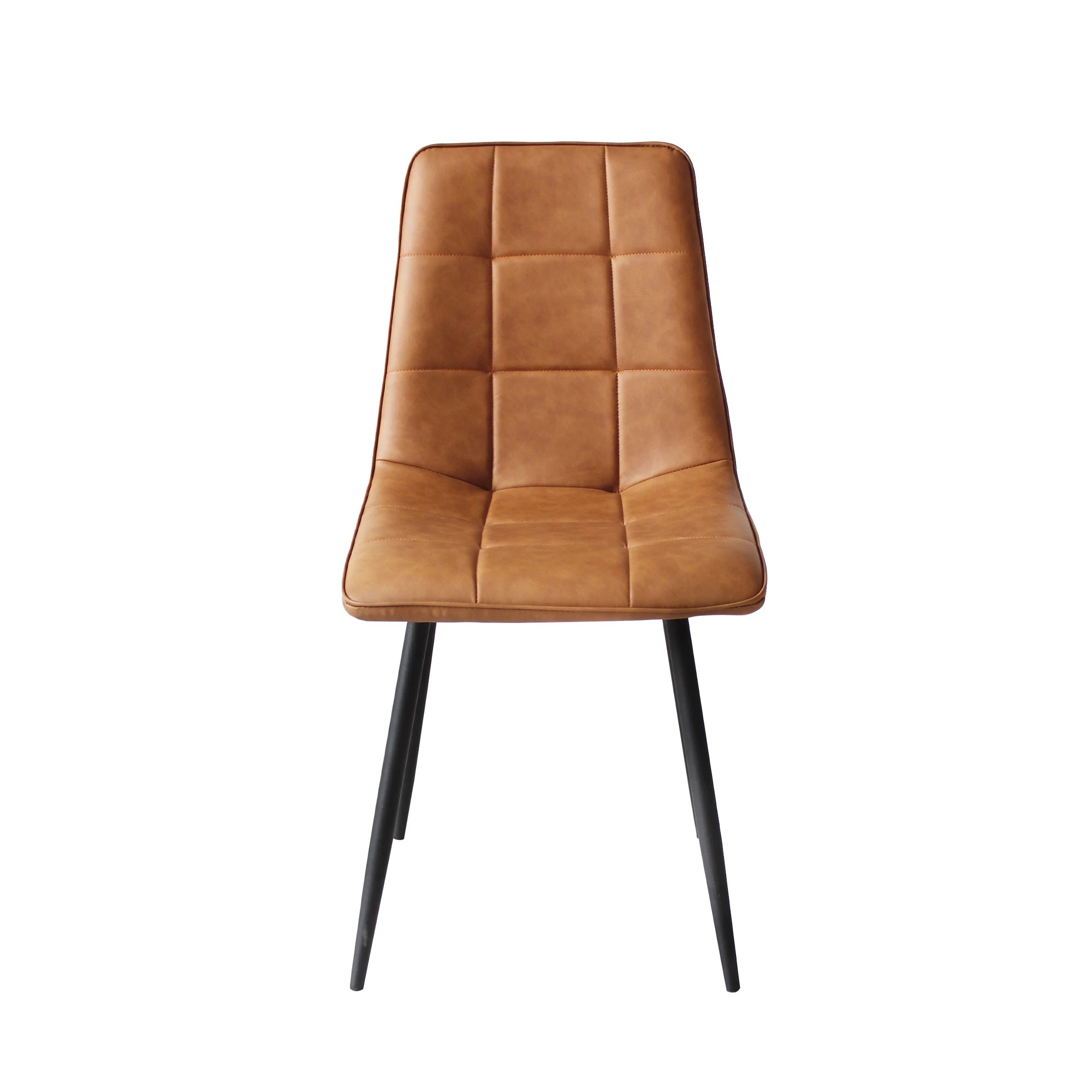 2 Levede 1 Set Of 4 Retro Dining Chairs - Brown, 2 of 6