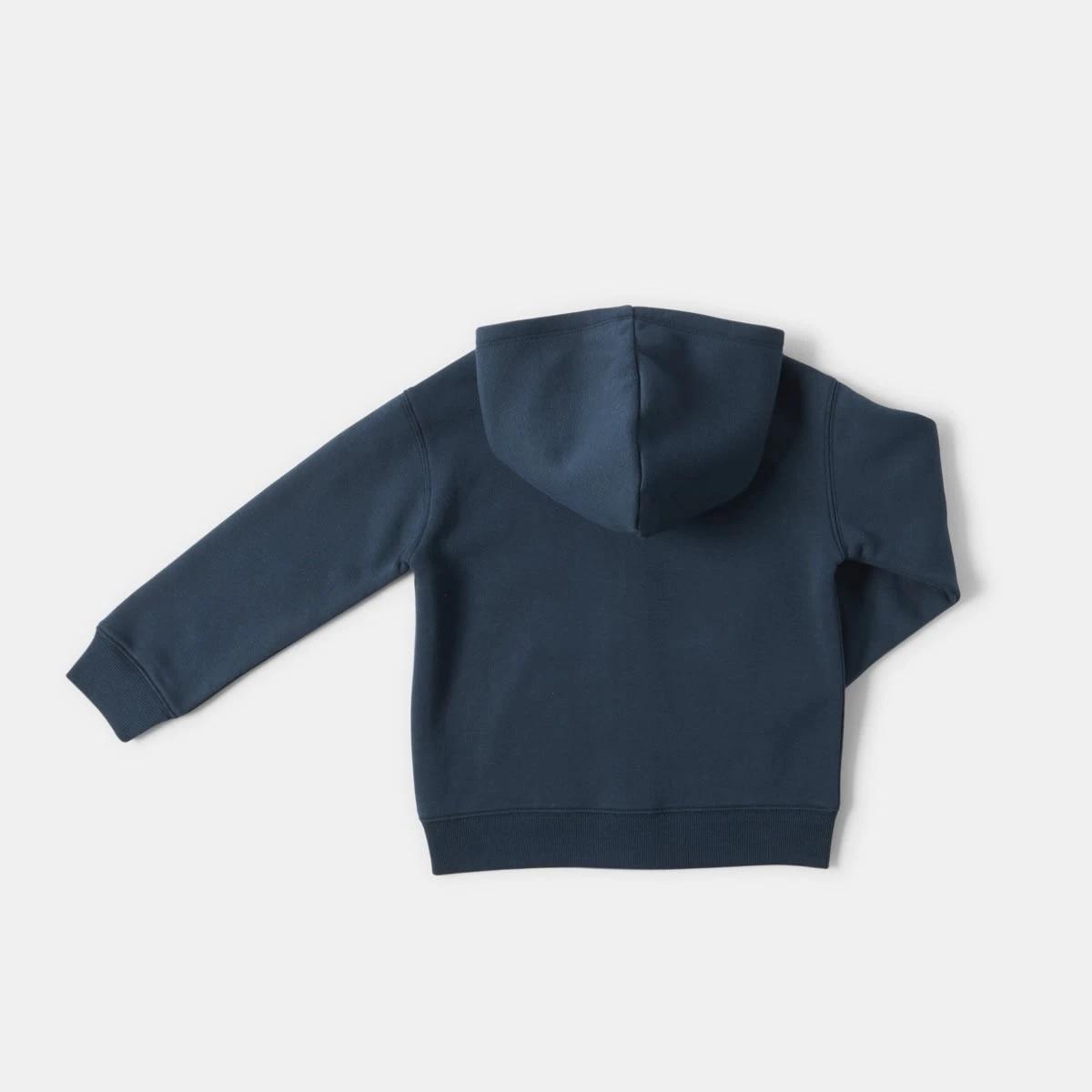 10 Plain Zip Through Hoodie Dress Navy, 10 of 10