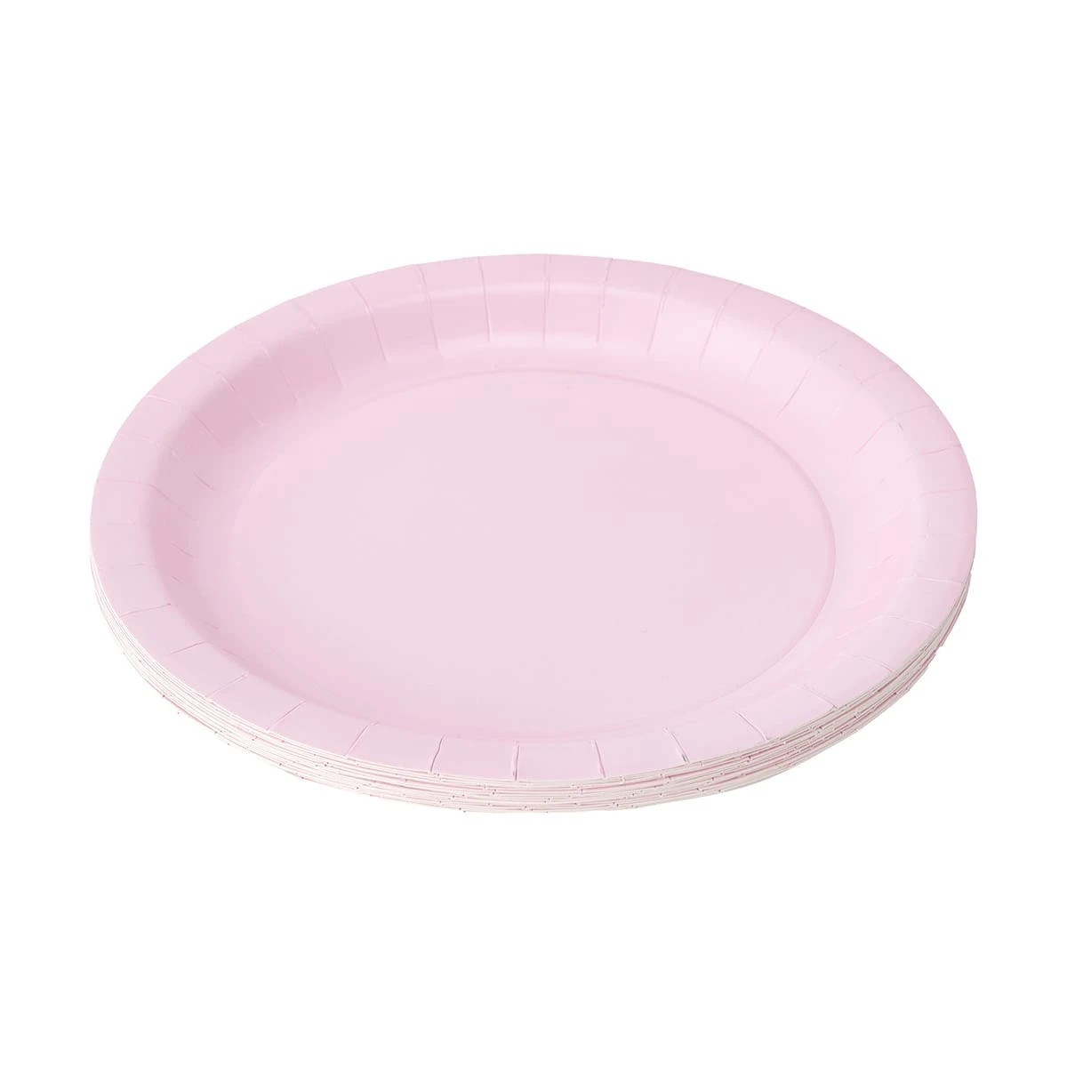 1 16 Piece Pastel Pink Paper Plates, 1 of 7