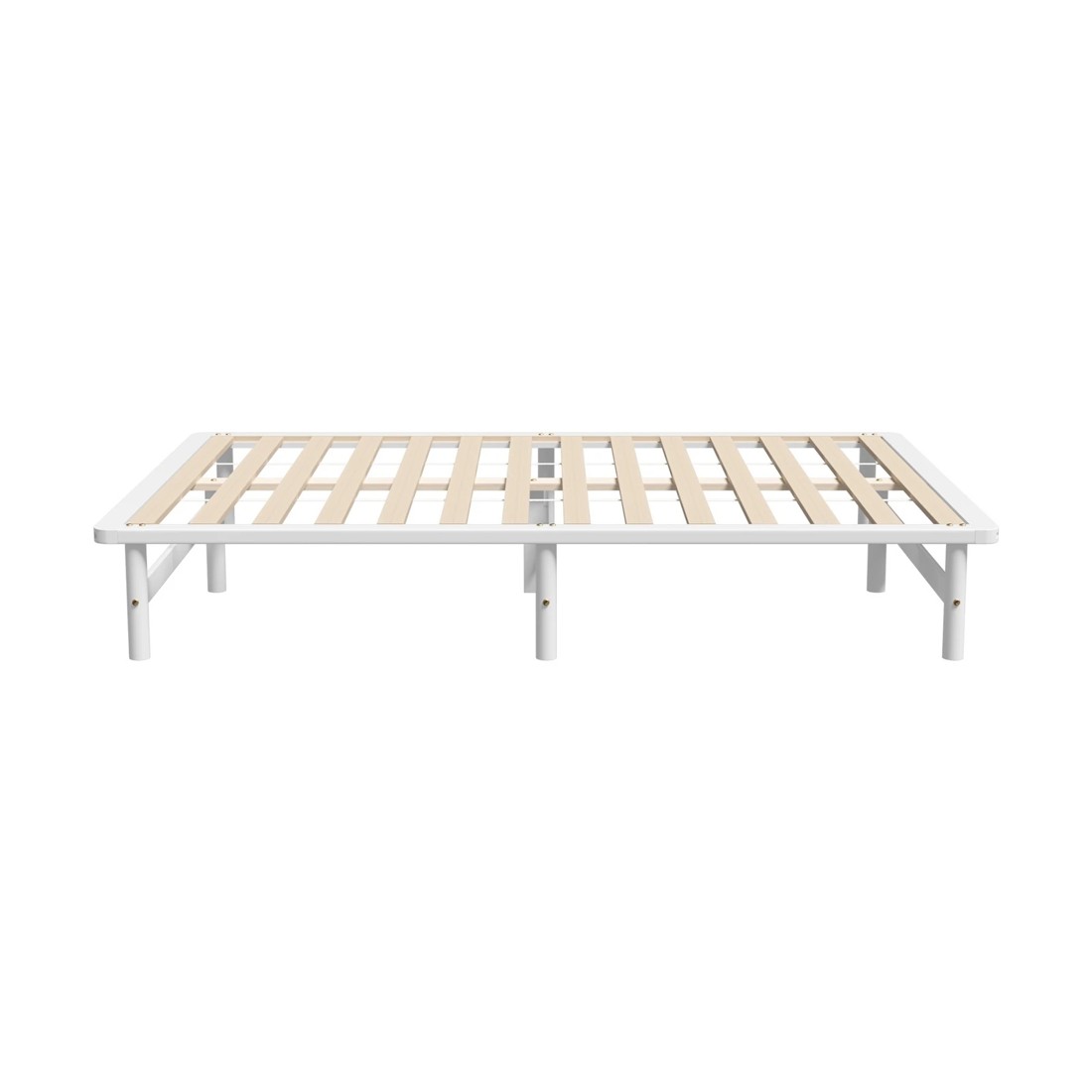 7 Oikiture Wooden Bed Frame Queen Size Beds Base Platform Solid Pine Timber
 - White, 7 of 10