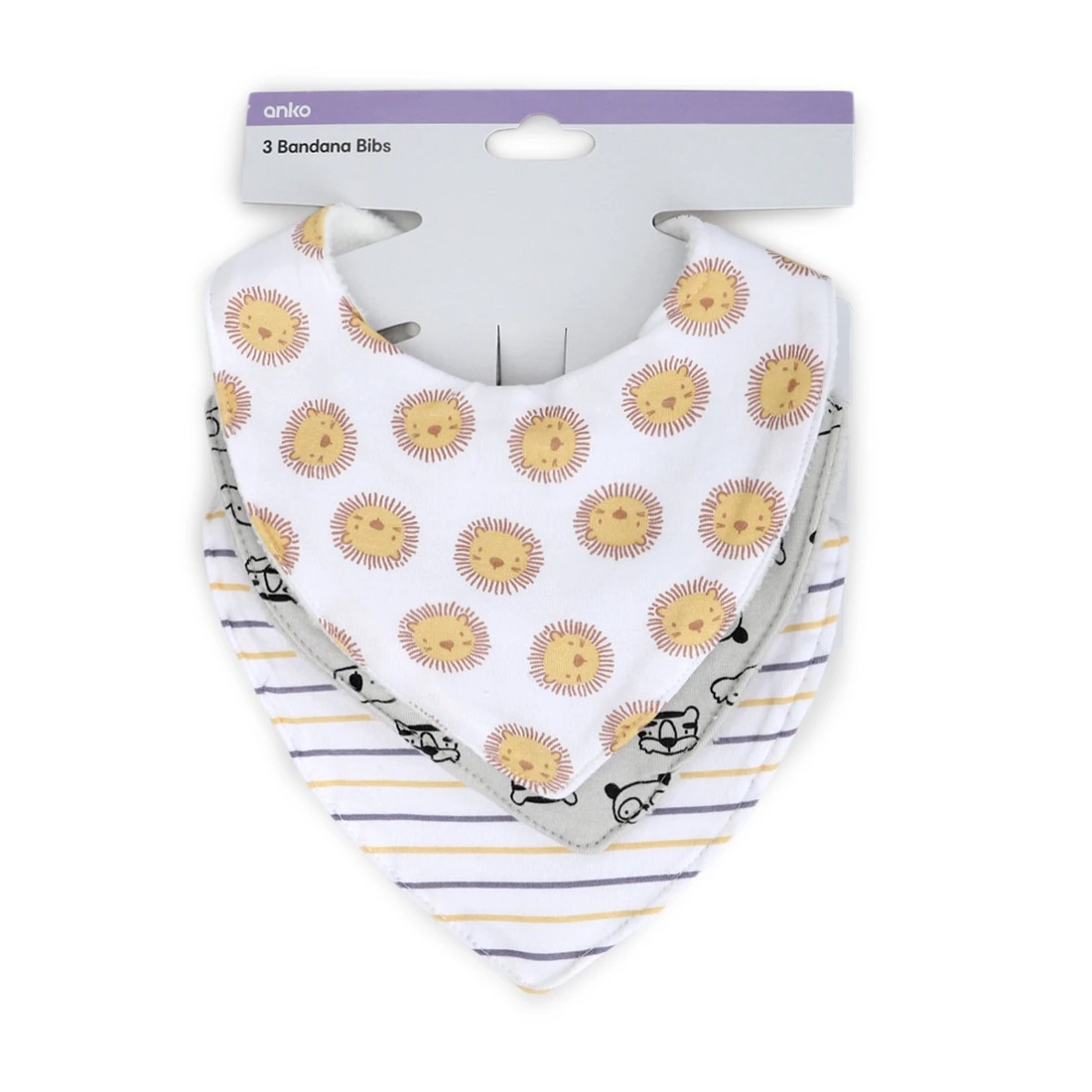 5 3 Pack Bandana Bibs - Animal, 5 of 5