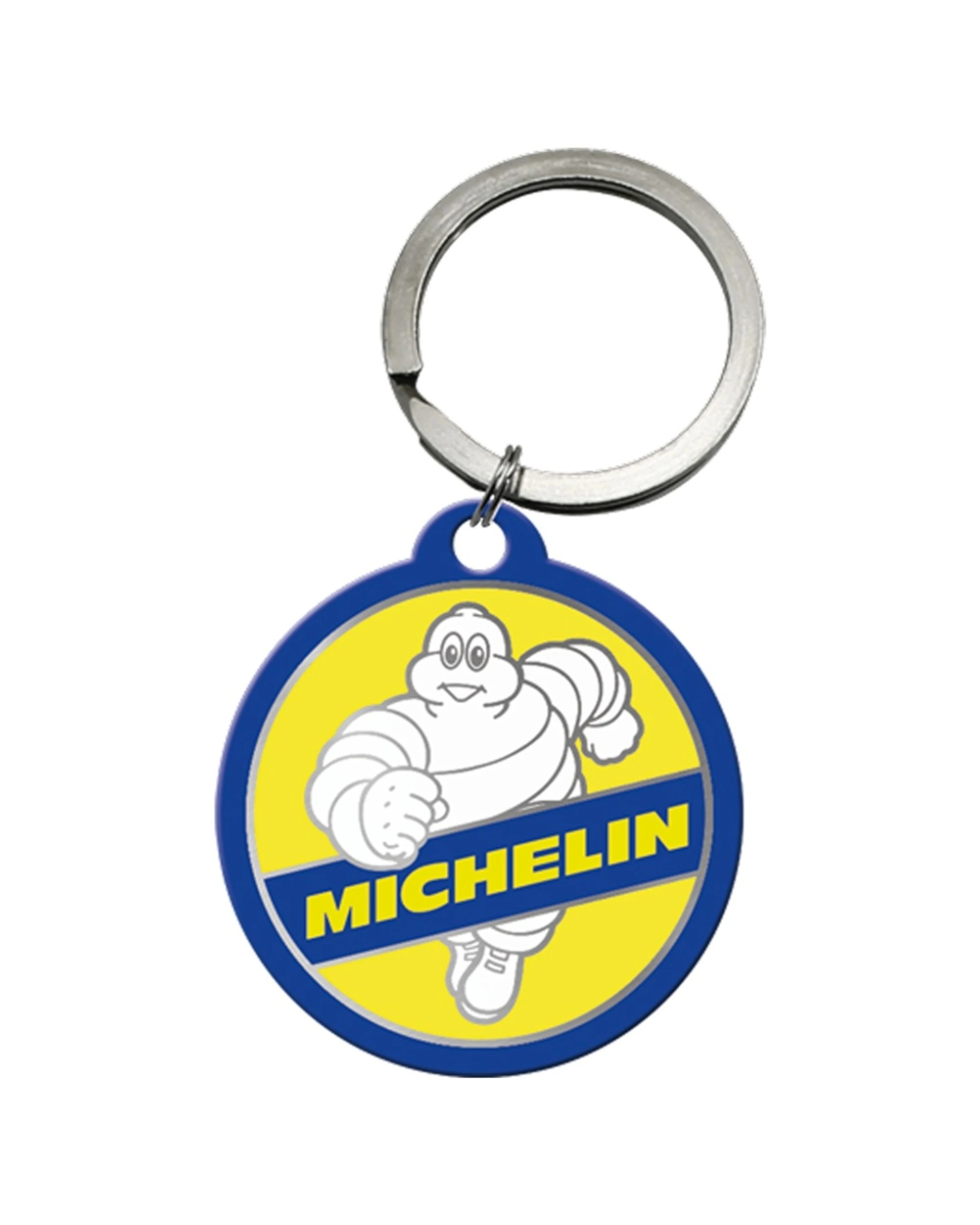 1 Nostalgic Art Stainless Steel Keyring Round Michelin Vintage Design - Multi, 1 of 5