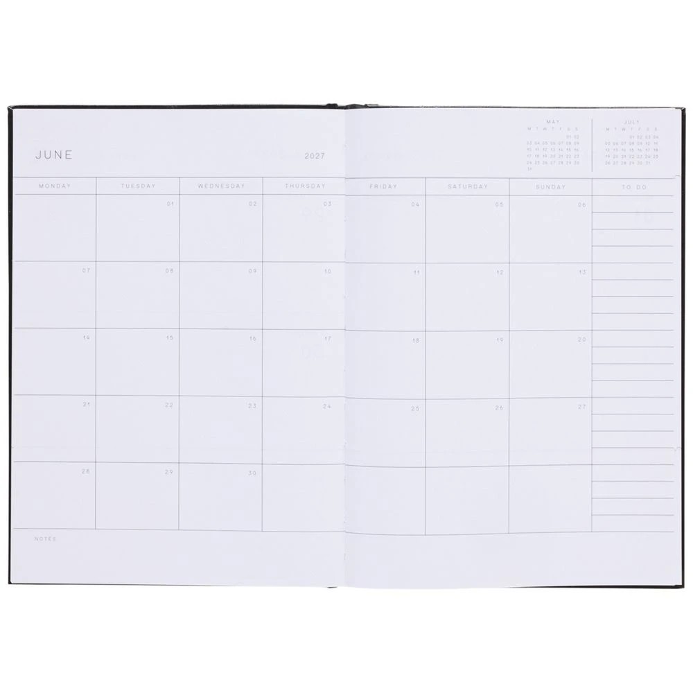 5 Officeworks A5 Day to Page 2027 Diary Black, 5 of 7