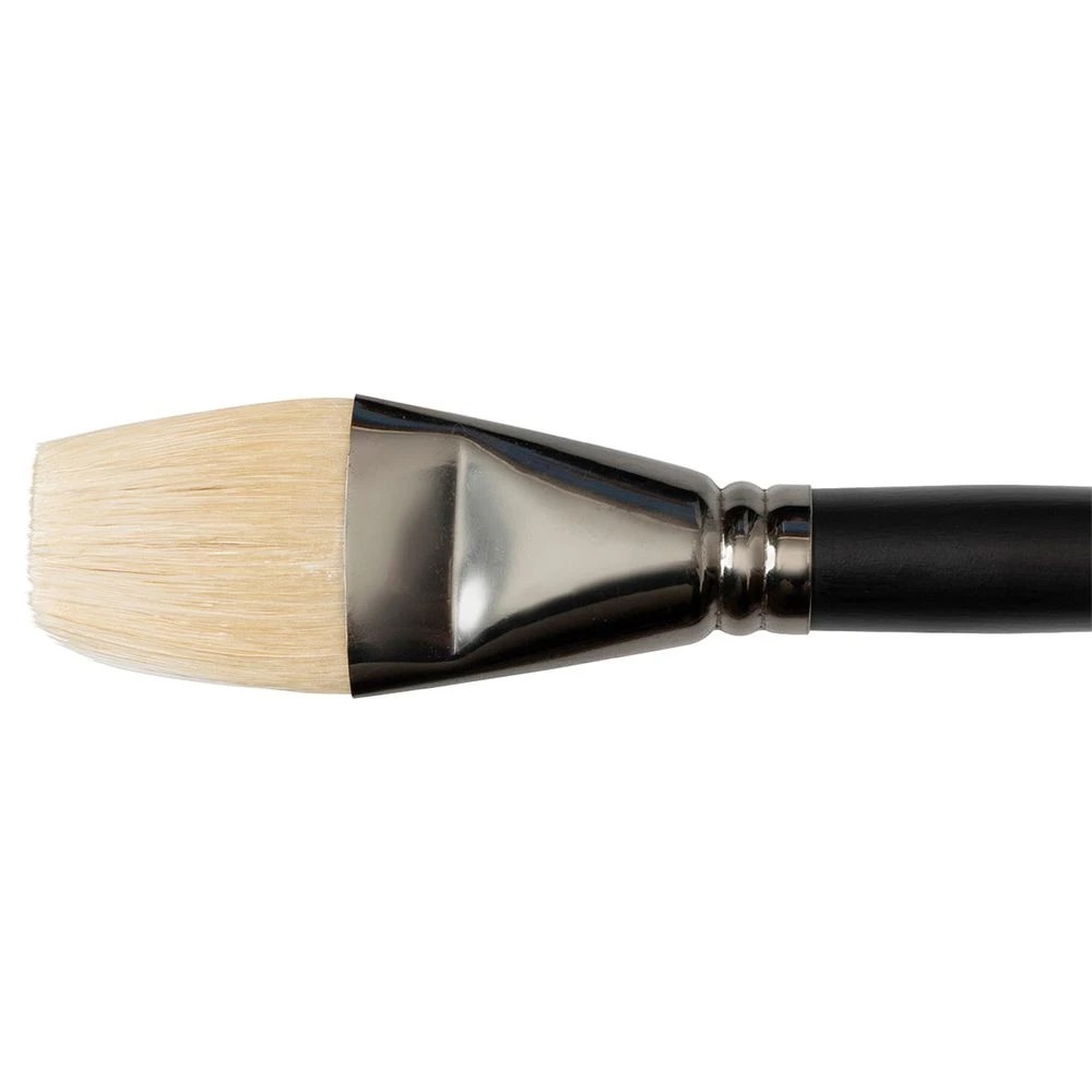 1 Born Interlocking Hog Flat Paintbrush Size 18, 1 of 3