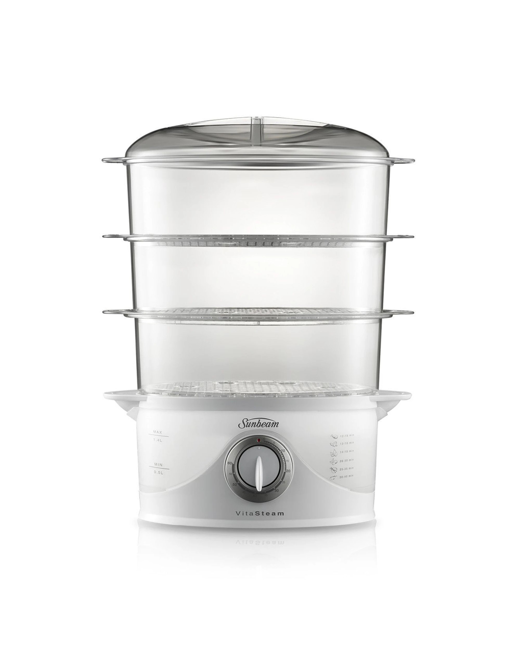 2 Sunbeam Vitasteam Deluxe Manual 3-Tier Food Steamer, 2 of 4