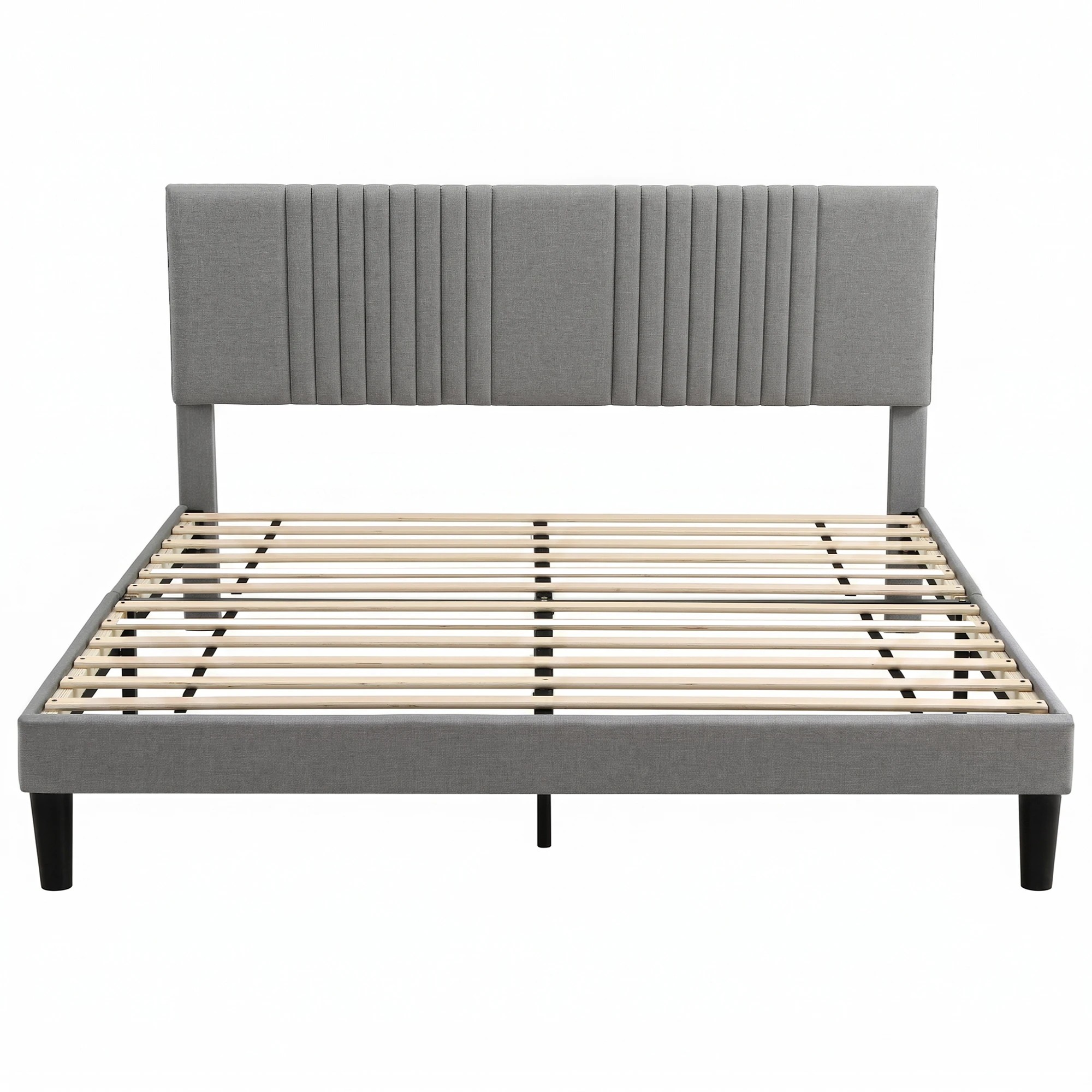 8 Artiss Bed Frame with Adjustable Headboard, 300kg Capacity - King Bed - Charcoal, 8 of 8