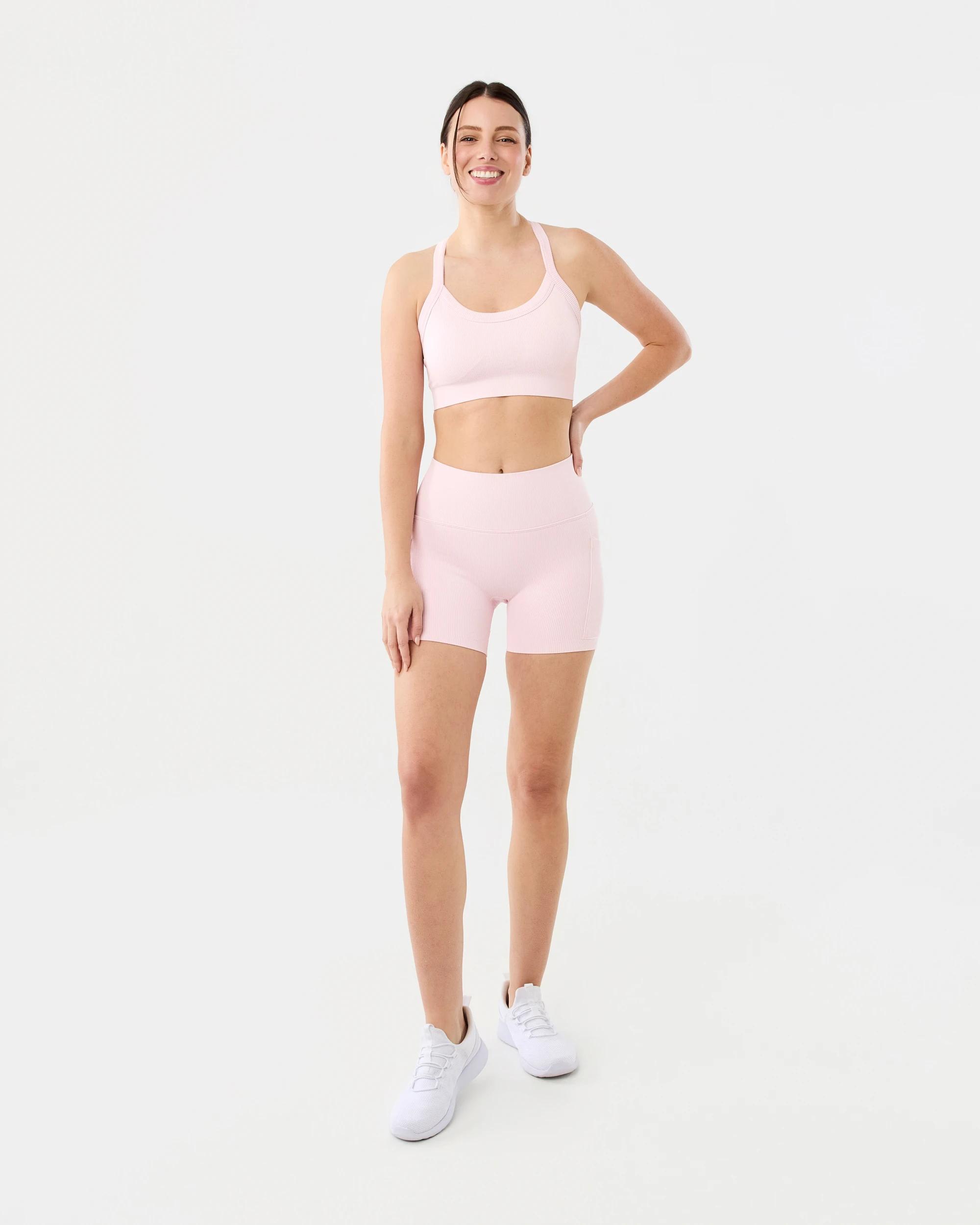 8 Active Womens Seamfree Support Crop Top Aura Pink, 8 of 8