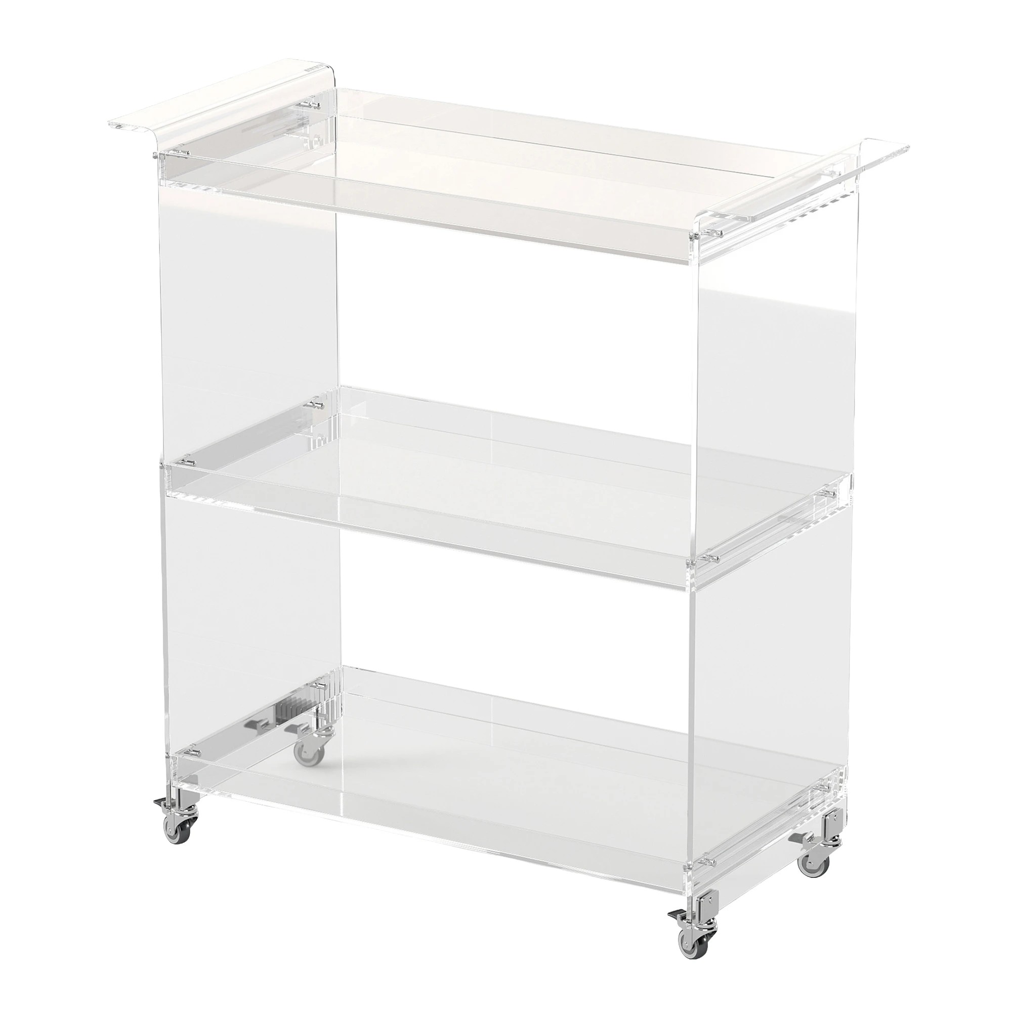 2 Hudson 3 Tier Acrylic Bar Cart - Clear, 2 of 10