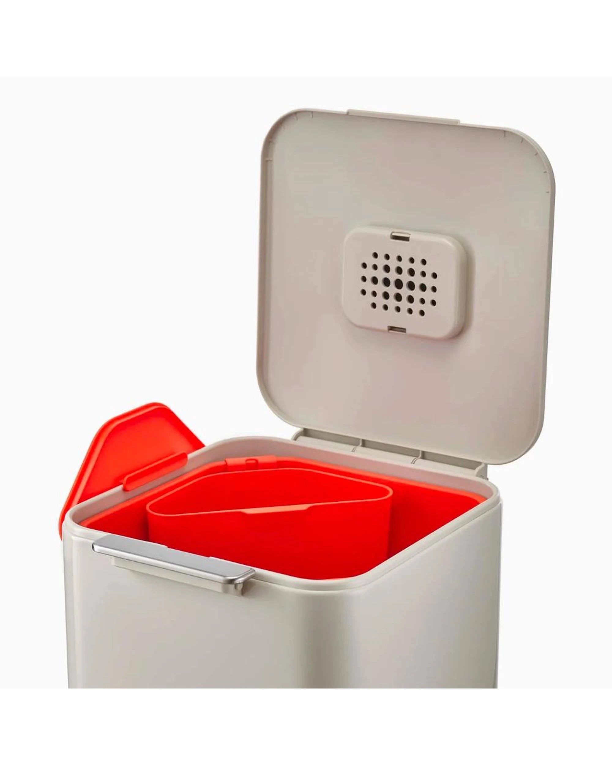 2 Joseph Joseph Totem Compact Waste Separation 40L Bin Stone 30064 - Natural, 2 of 9