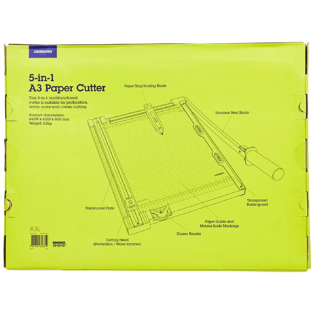 5 J.Burrows 5-in-1 A3 Paper Cutter, 5 of 5