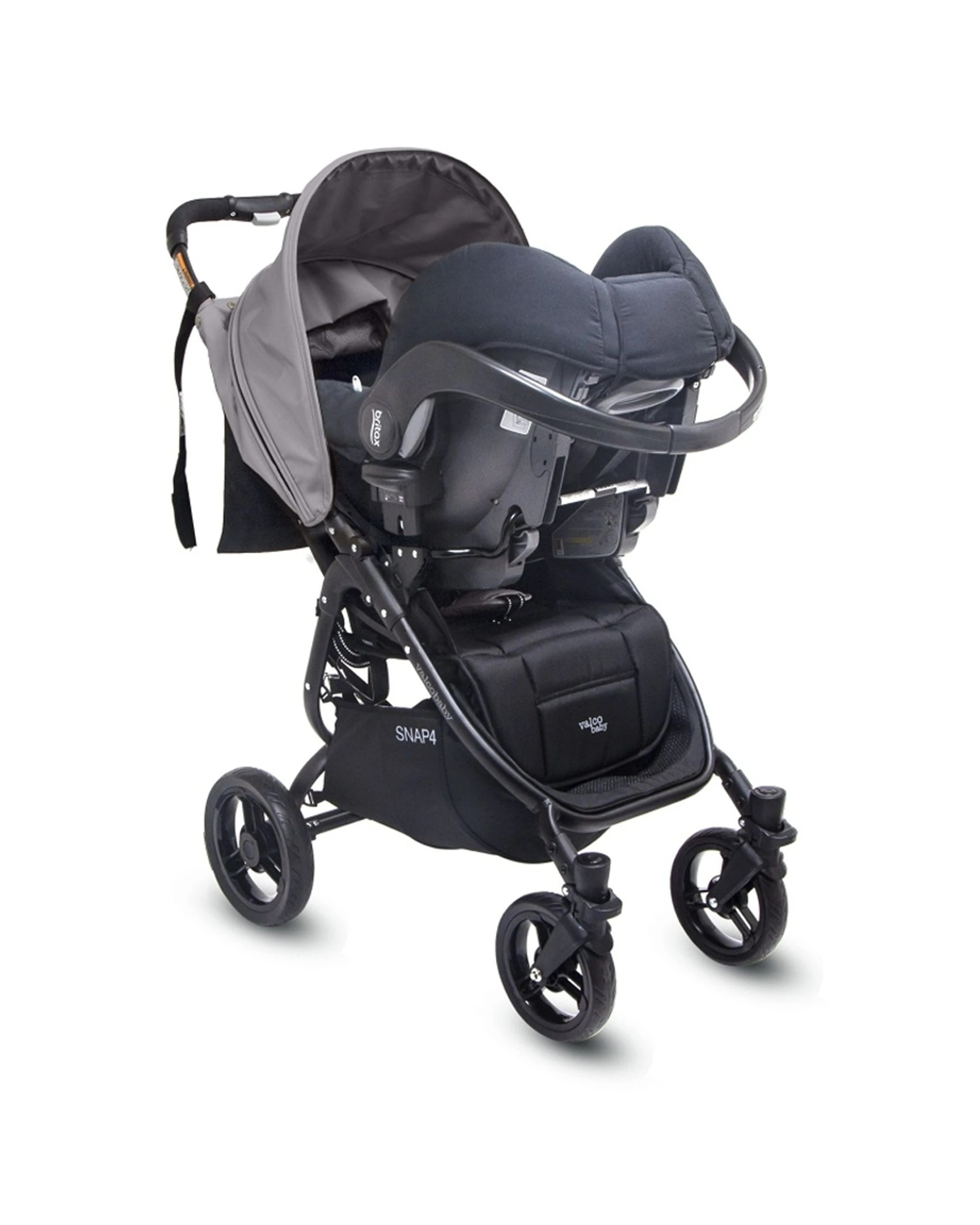 6 ValcoBaby Britax Safe-N-Sound Car Capsule Adaptor For Snap Snap4 Pram Stroller - Black, 6 of 6