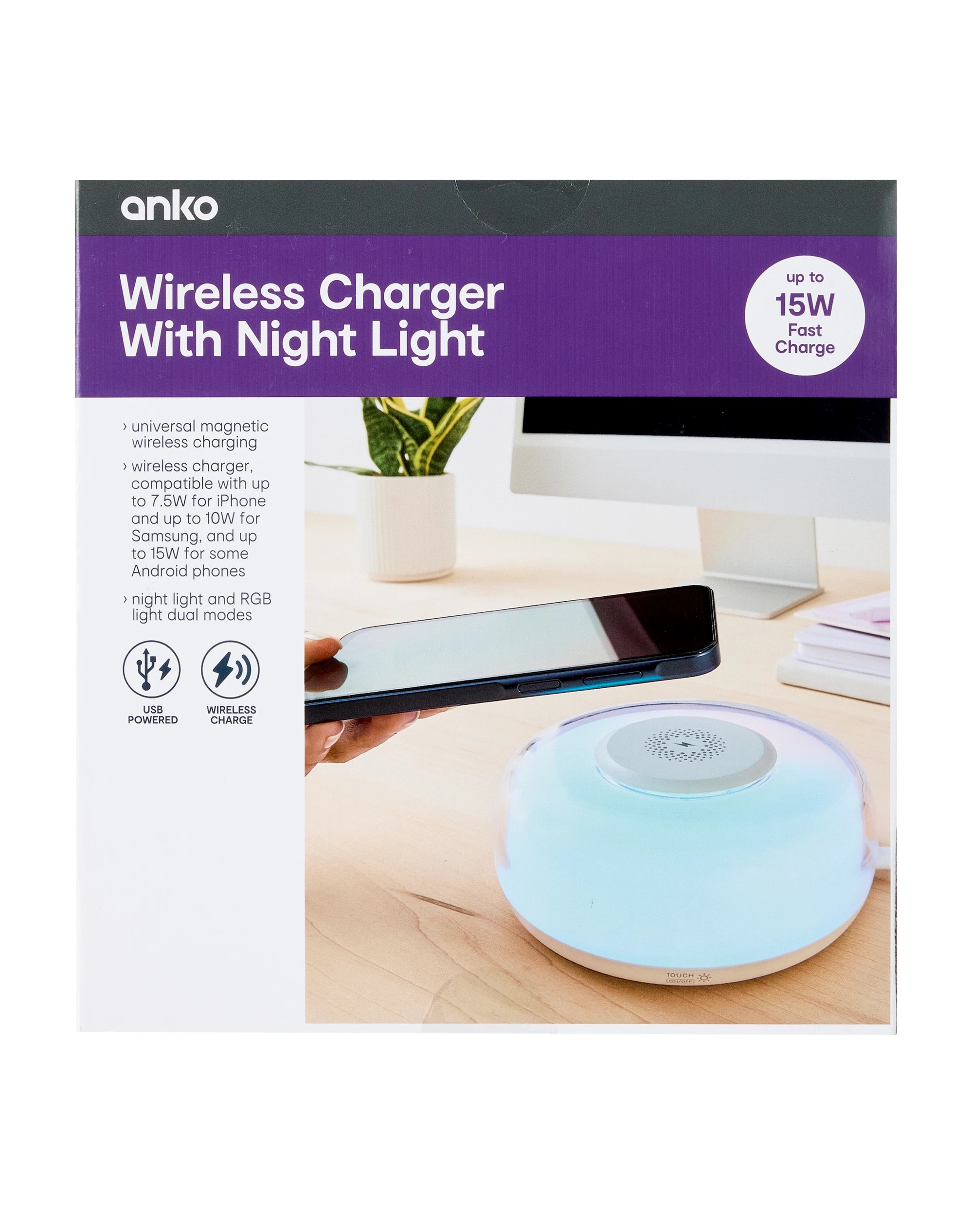 9 Wireless Charger with Night Light, 9 of 10