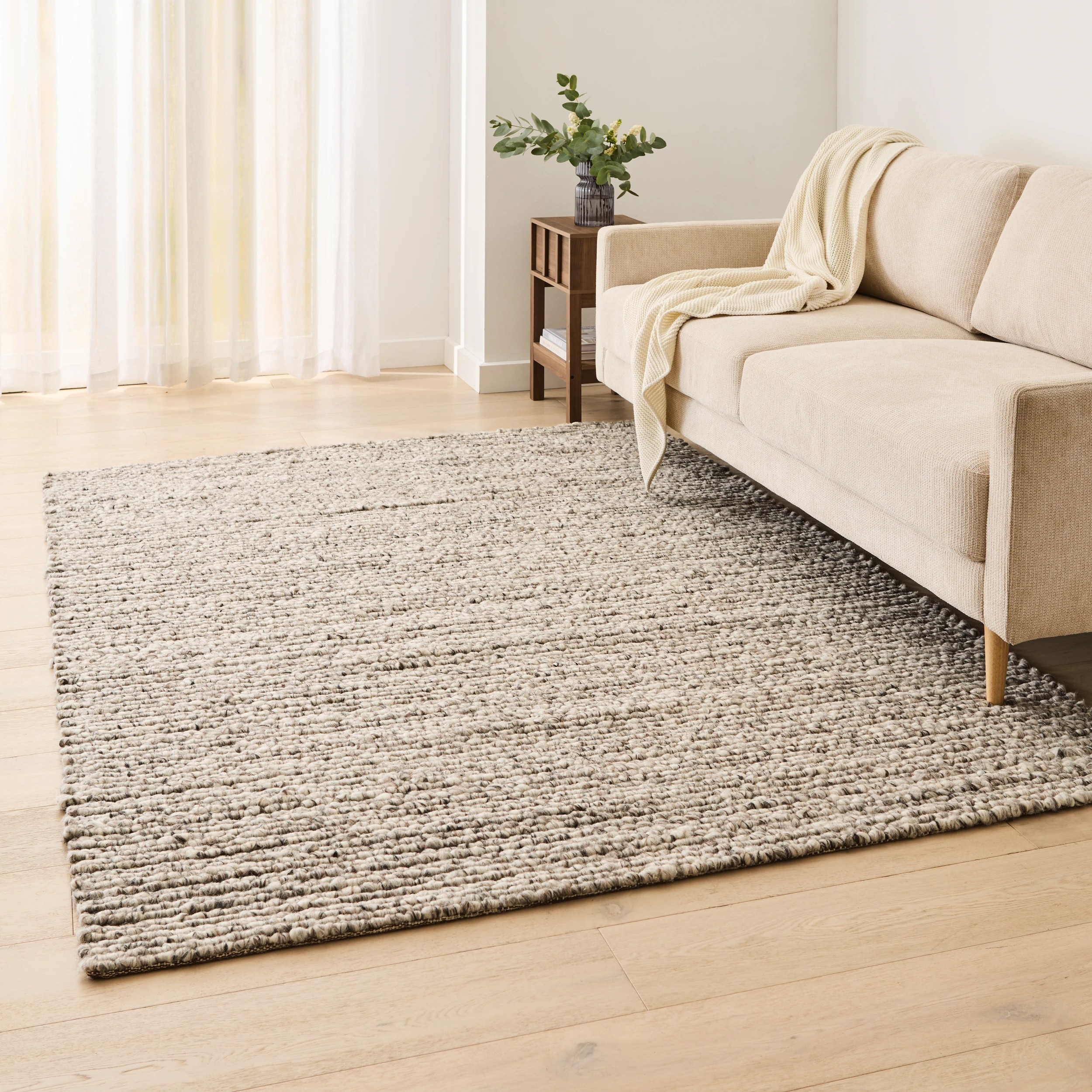1 Grayson Wool Rich Rug - Grey, Large - 235cm x 160cm, 1 of 6