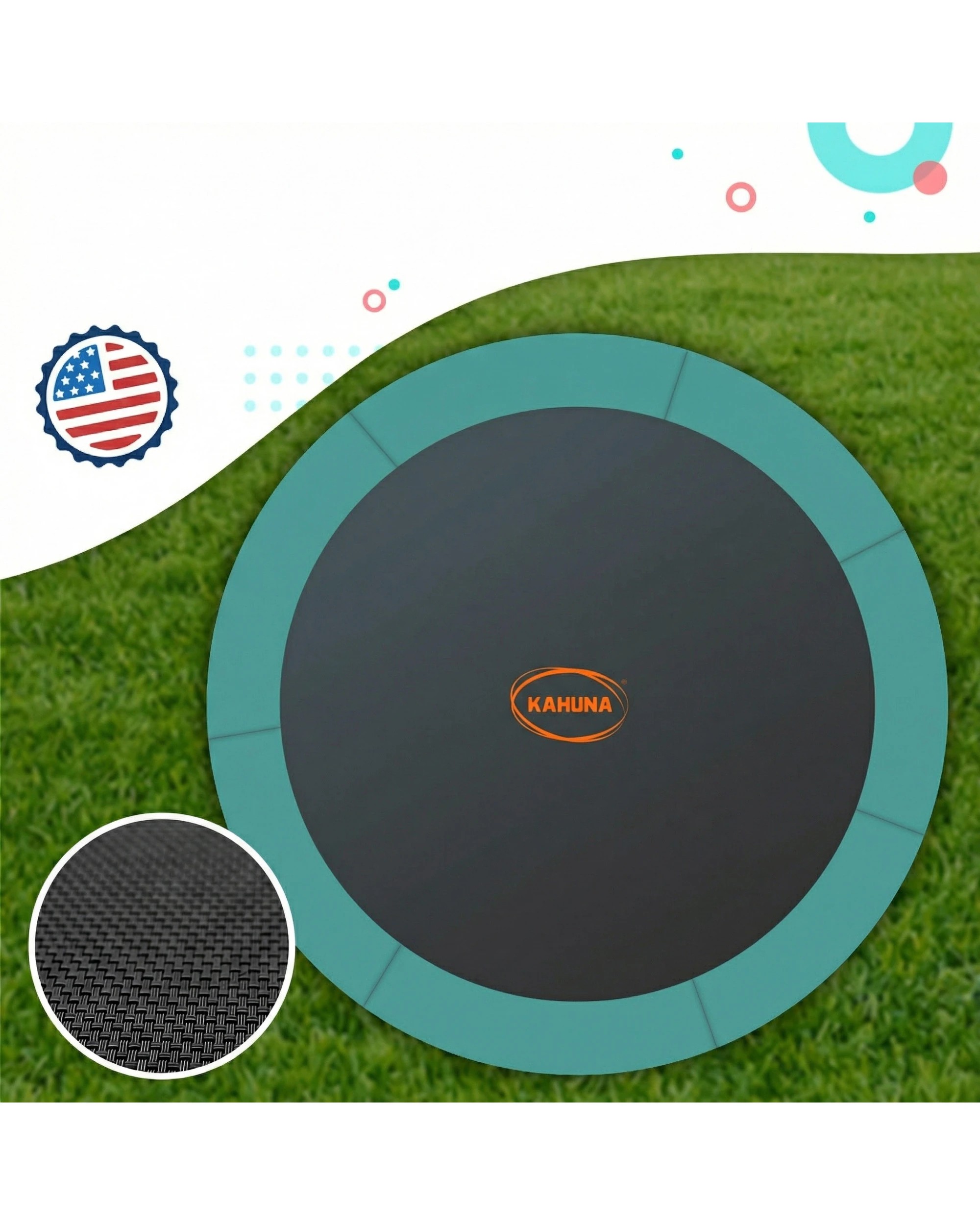 2 Kahuna Blizzard 12 ft Trampoline with Net - Green, 2 of 6