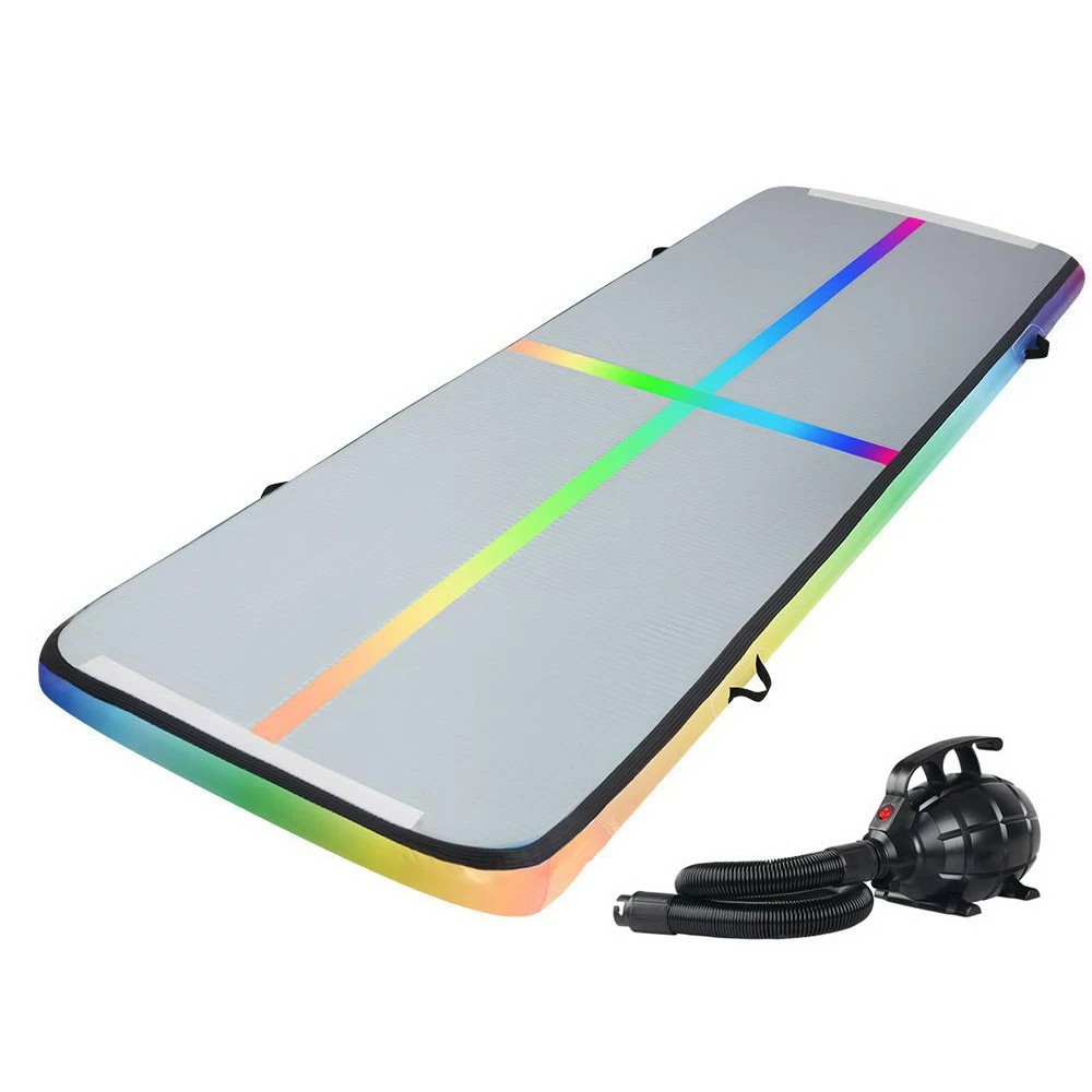 1 Everfit 3M Air Track Gymnastics Tumbling Exercise Mat Inflatable Mats + Pump - Multi, 1 of 6