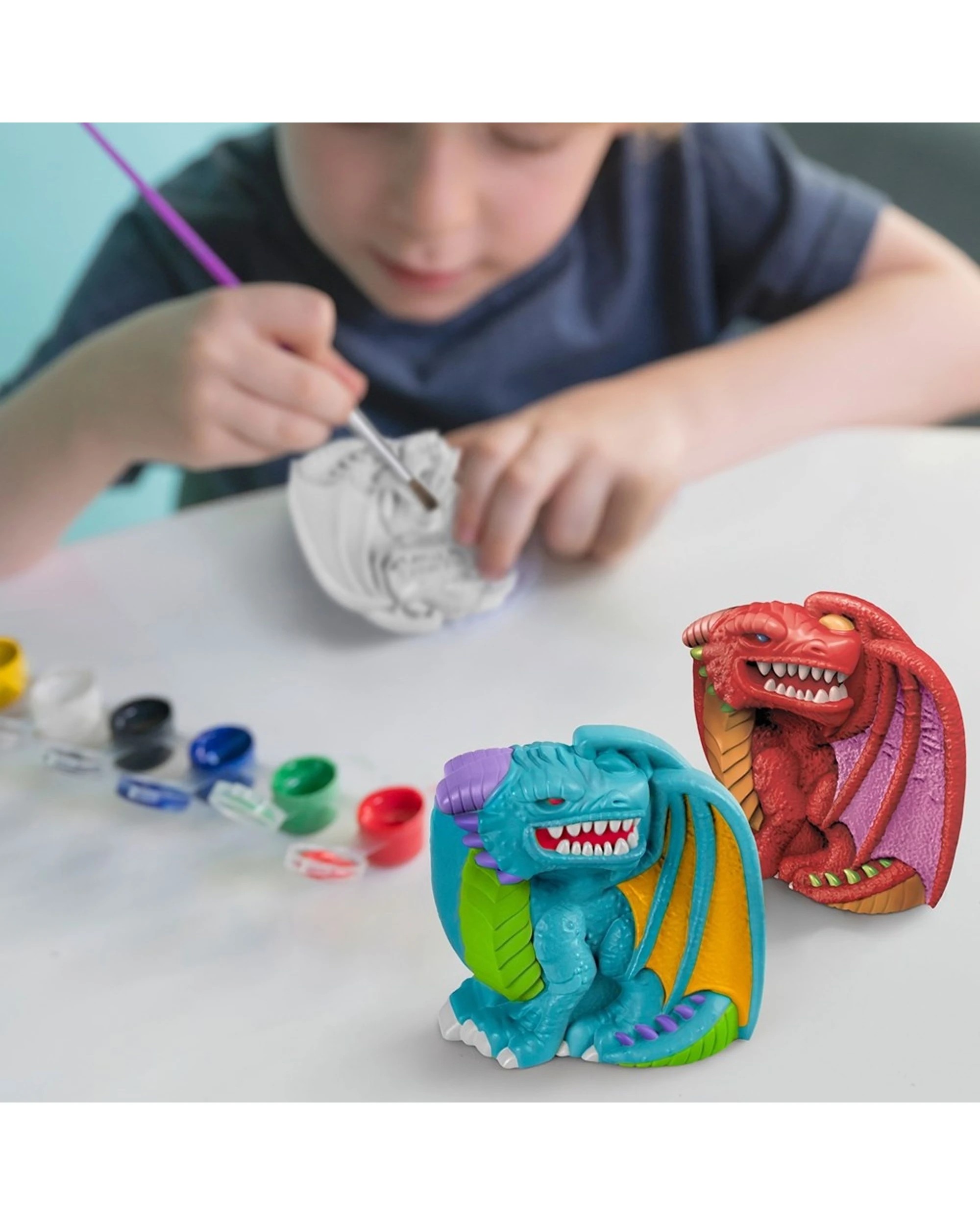 3 4MD Mould & Paint Dragons Creative Art Craft Kids Activity Kit, 3 of 3