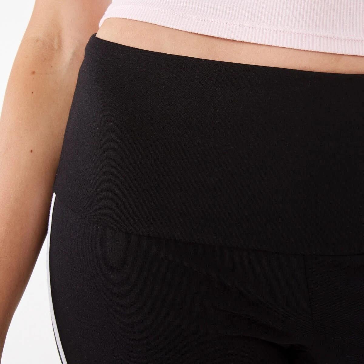 7 Side Stripe Fold Down Flare Pants Black, 7 of 8