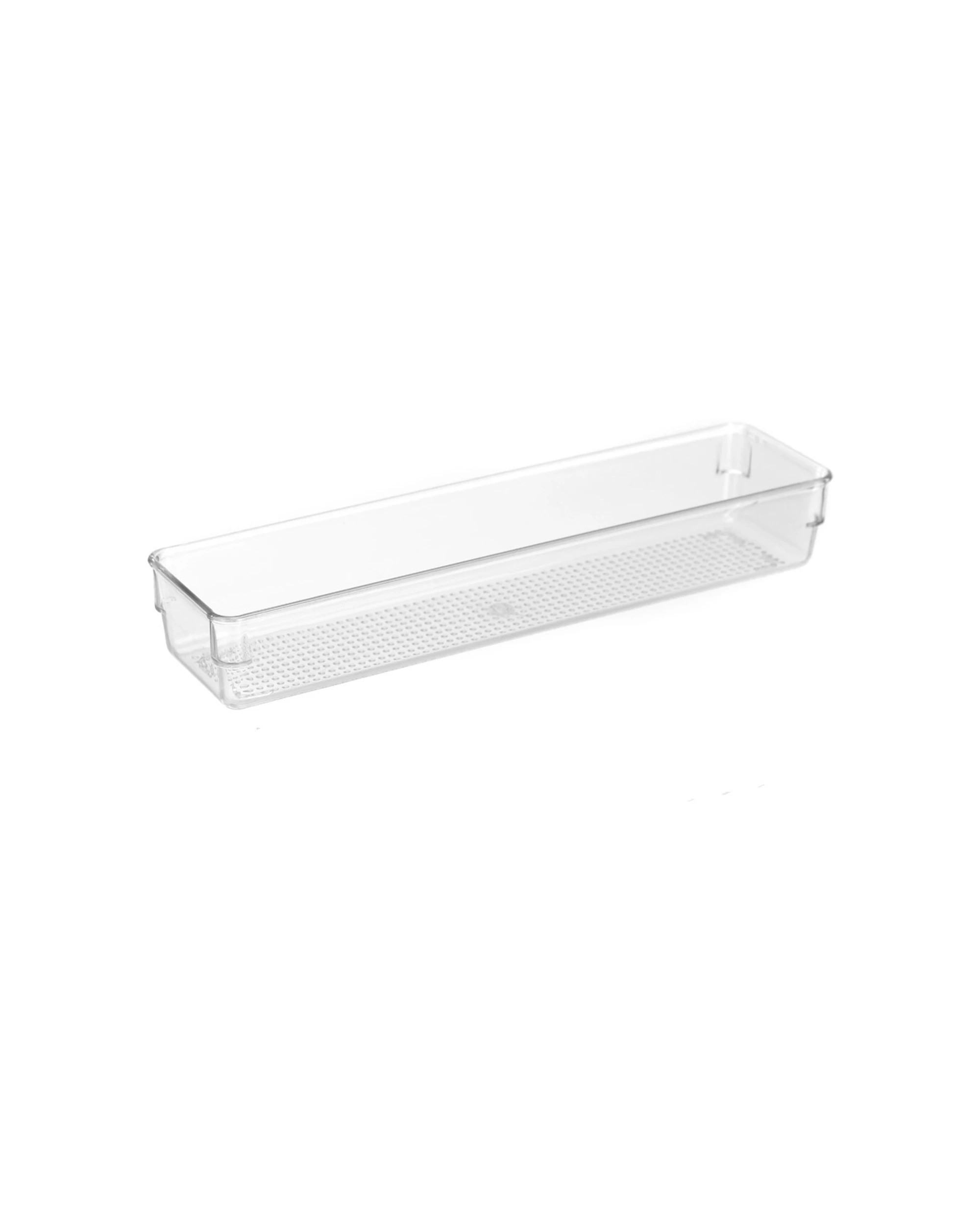 3 Boxsweden 10x Crystal Storage Tray Durable Organisers 32x8cm - Clear, 3 of 4