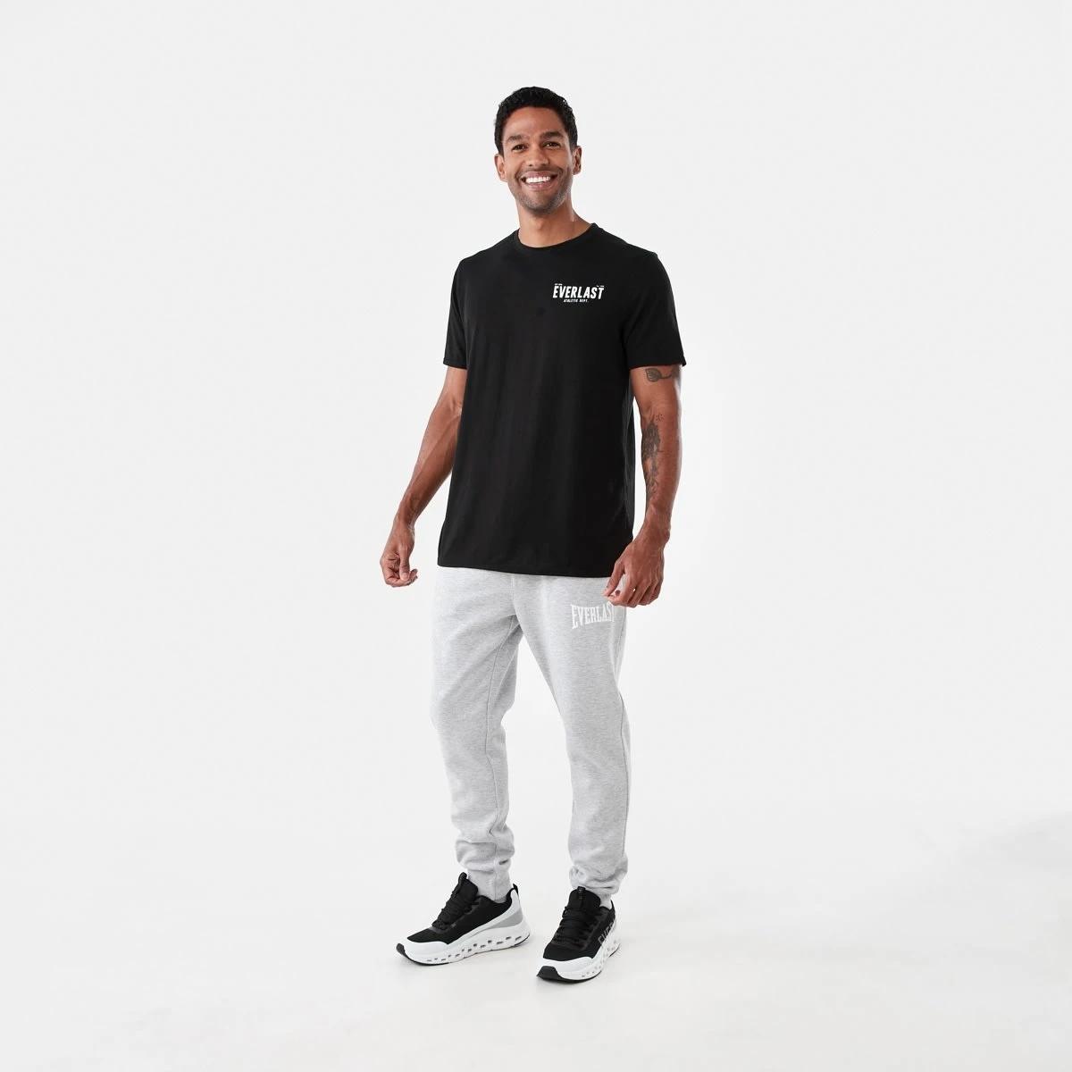 7 Everlast Mens Slim Trackpants EVER GREY MARLE, 7 of 7