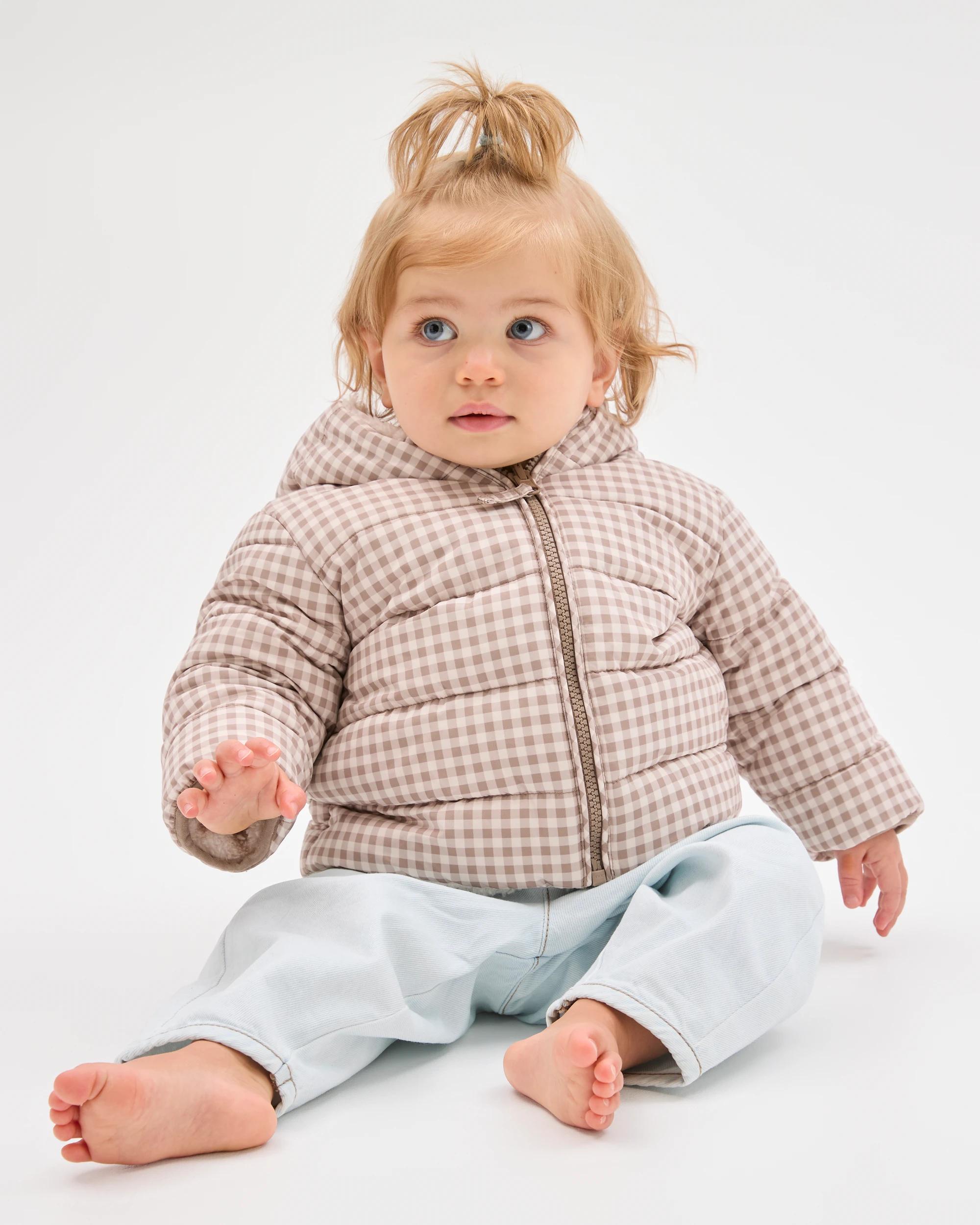 1 Target Baby Baby Reversible Puffer Jacket CHECK, 1 of 4