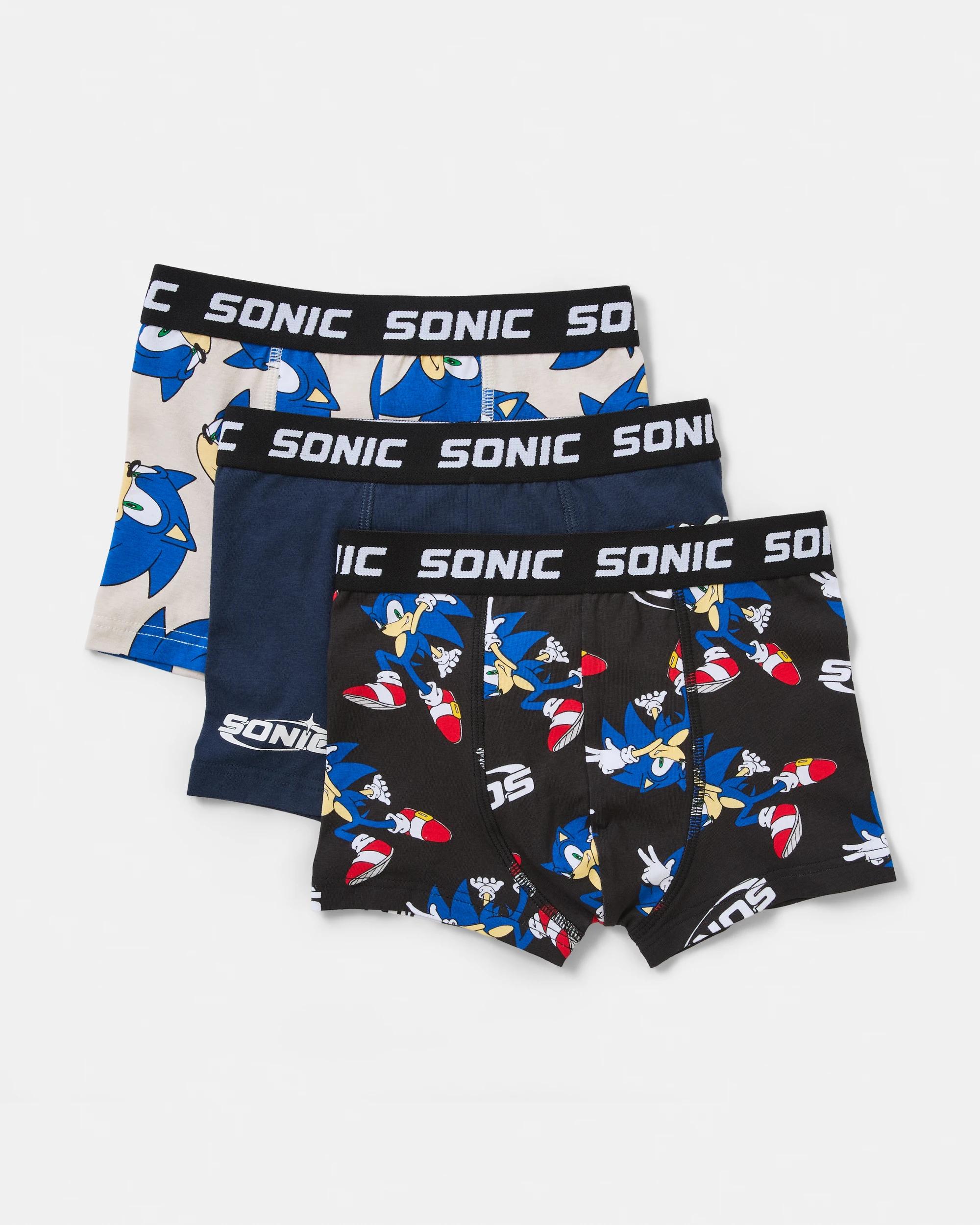 1 3 Pack Sonic The Hedgehog License Trunks Sonic, 1 of 6