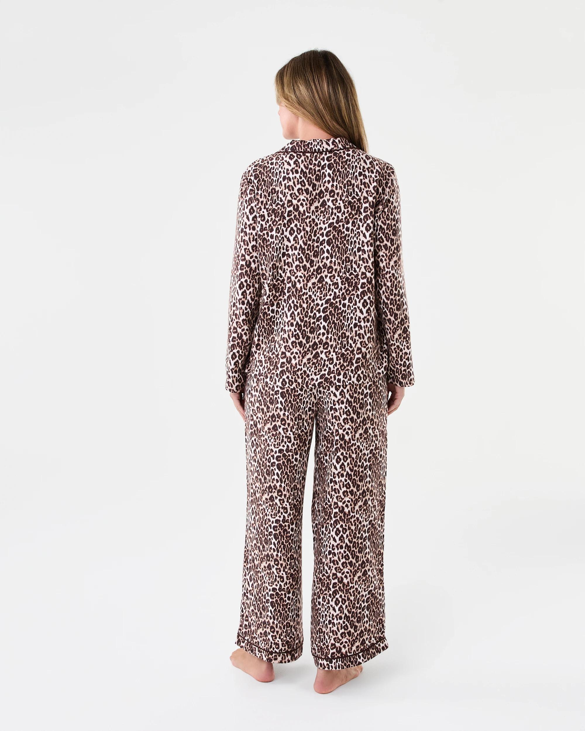 3 Classic Flannel Pyjama Set Leopard, 3 of 8
