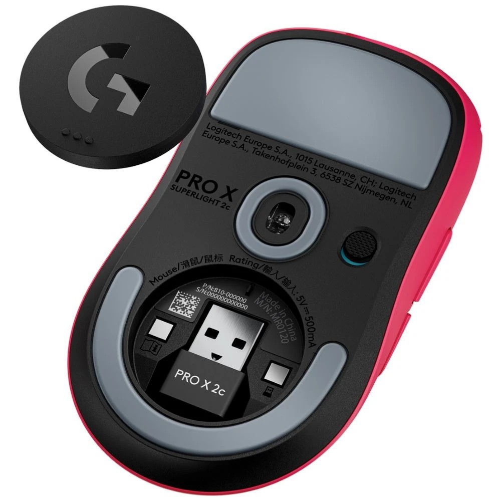 7 Logitech G Pro X SUPERLIGHT 2C Gaming Mouse Magenta, 7 of 8