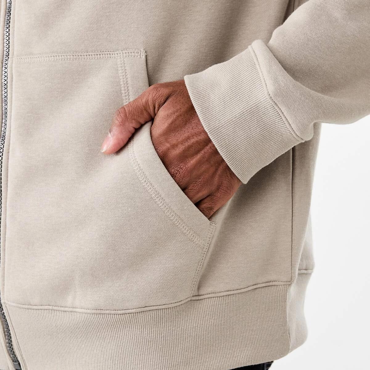 8 Comfort Zip Through Hoodie Bge Sand, 8 of 8