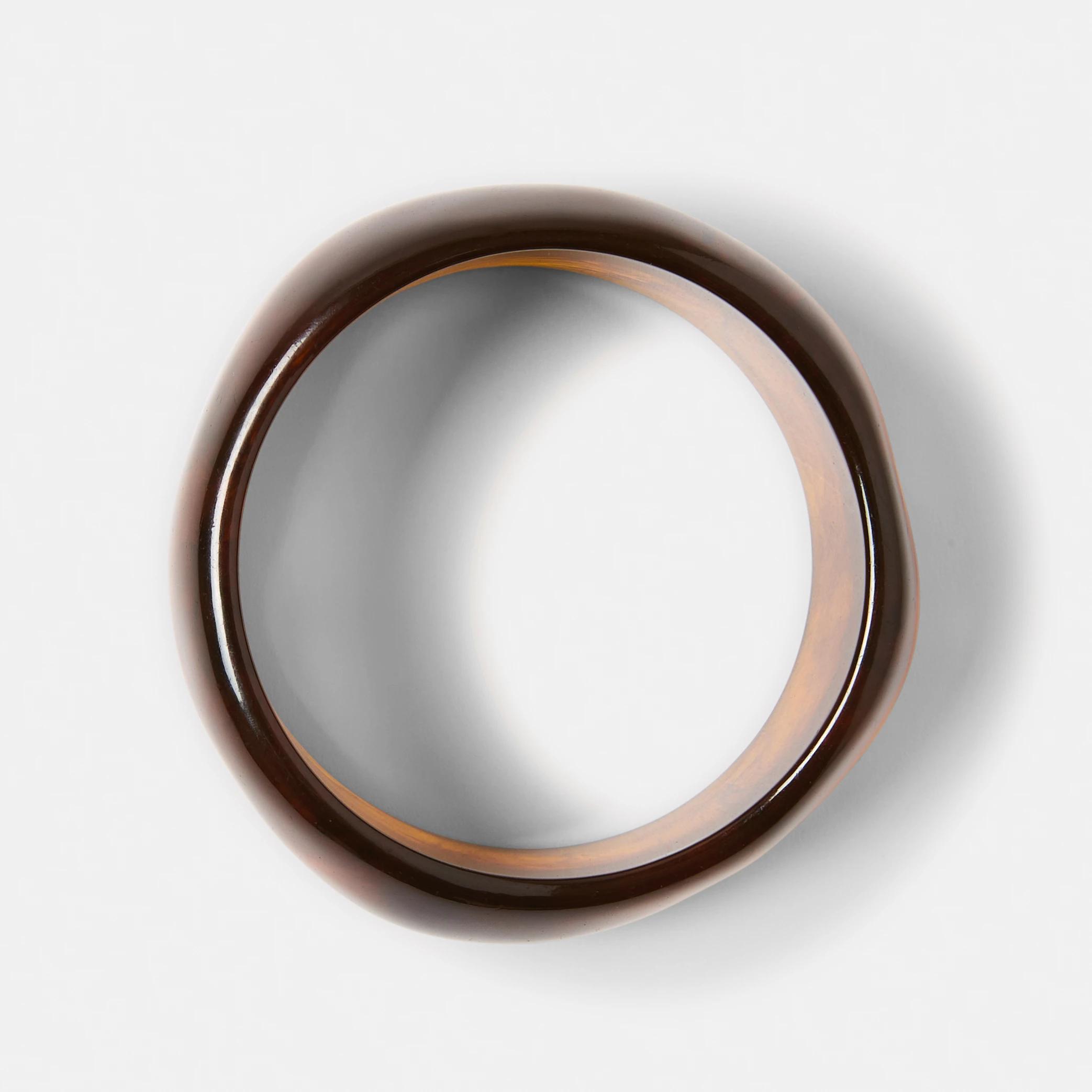 1 Chunky Bangle - Brown Brown, 1 of 4