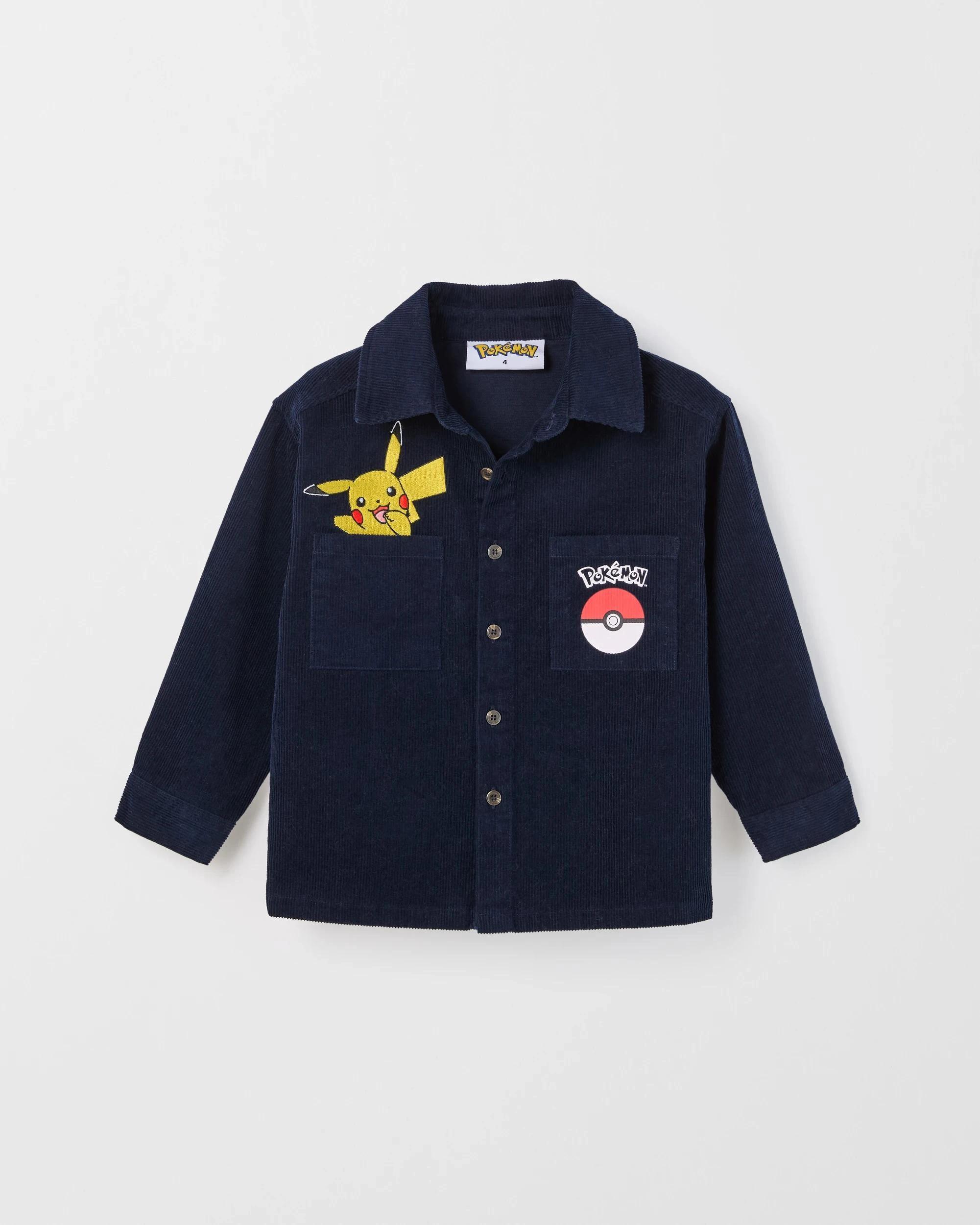 6 Pokemon Cord Shirt BLUE, 6 of 7