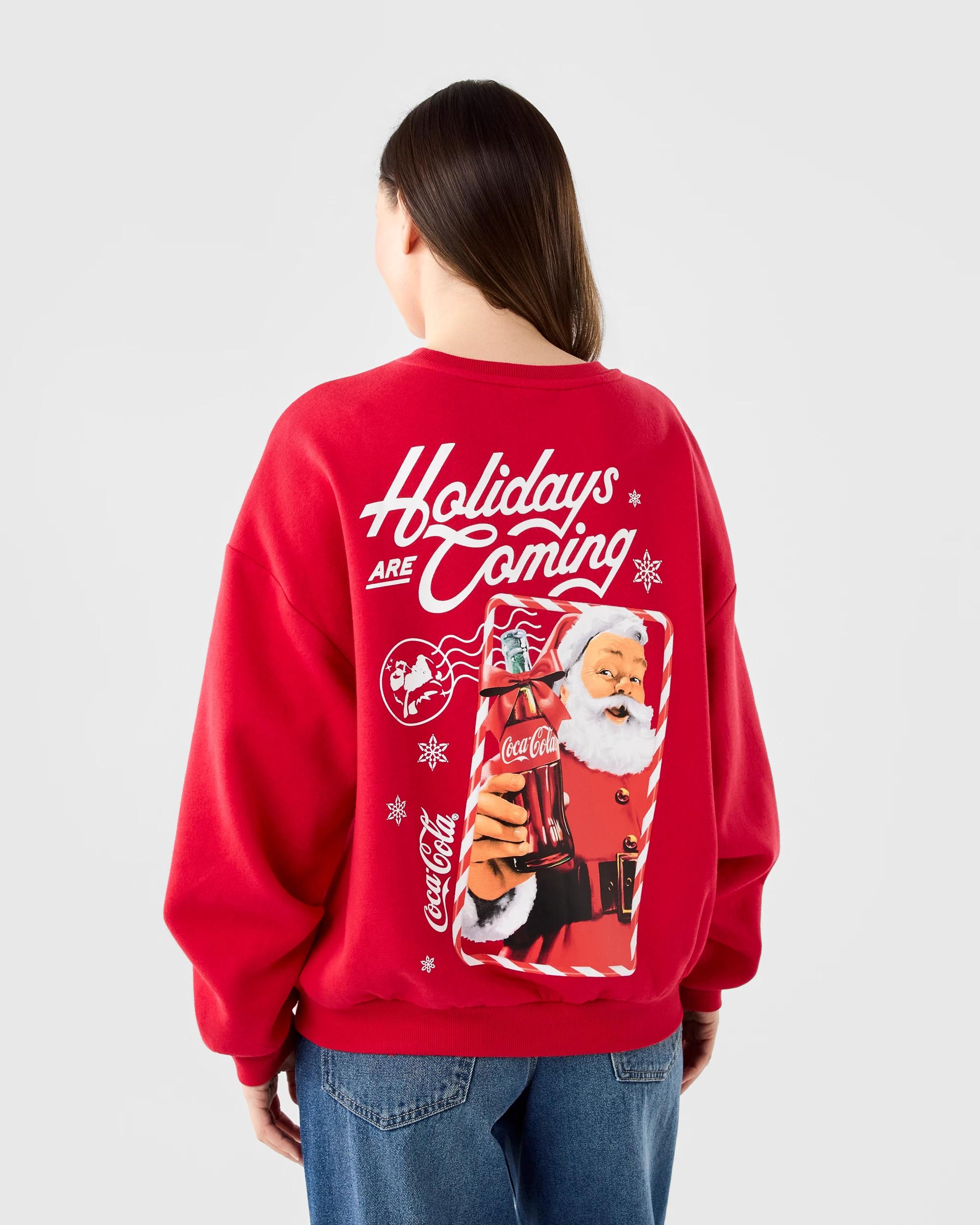 3 Christmas Coca Cola License Long Sleeve Sweatshirt Cocacolawm, 3 of 6