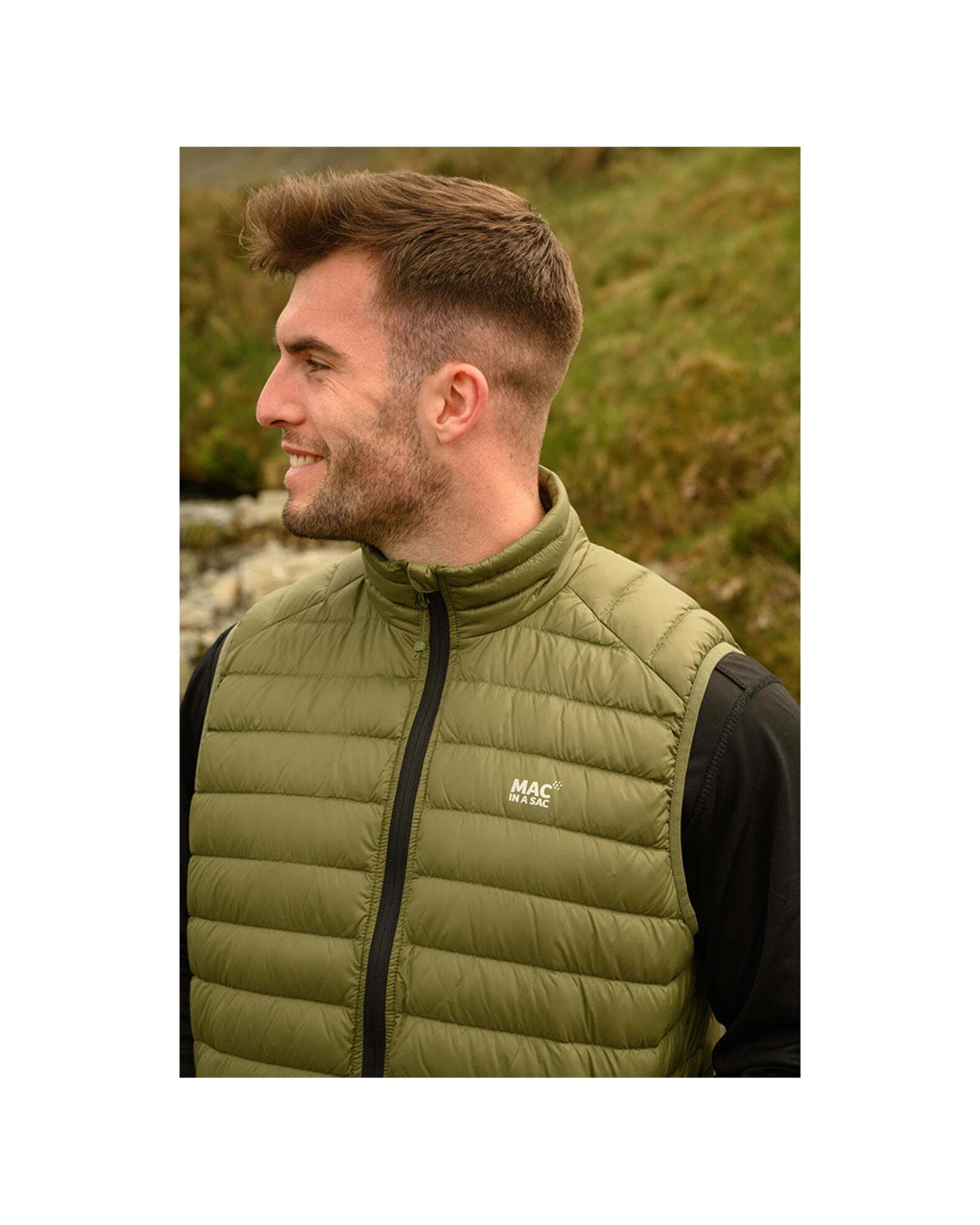 3 Mac In A Sac Adult Mens Alpine Down Vest GREEN, 3 of 7
