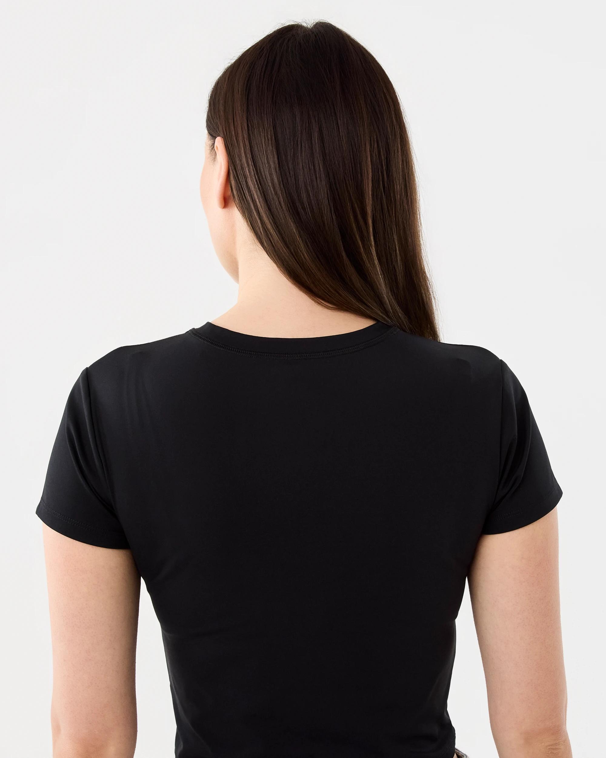 3 Crop Rash Swim Vest Black, 3 of 5