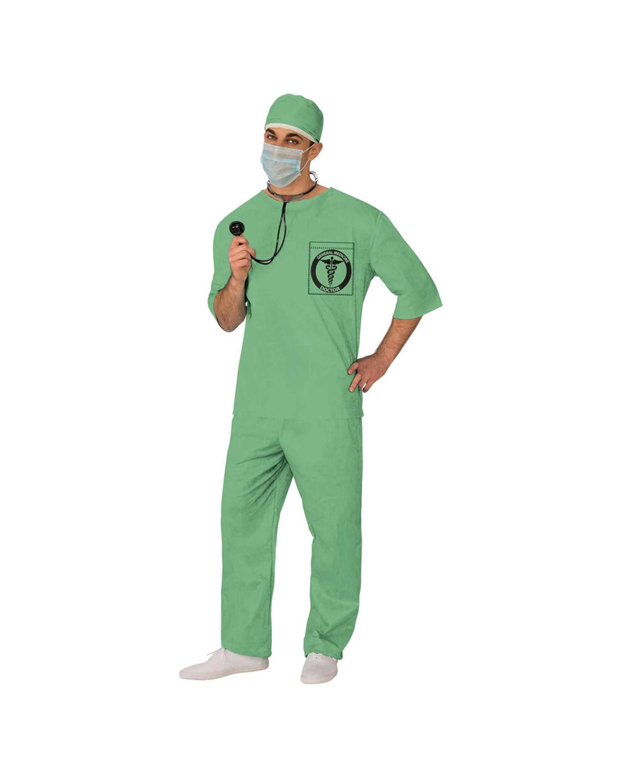 1 Rubies Doctor Opp Men's Dress Up Costume Size L - Green, 1 of 3