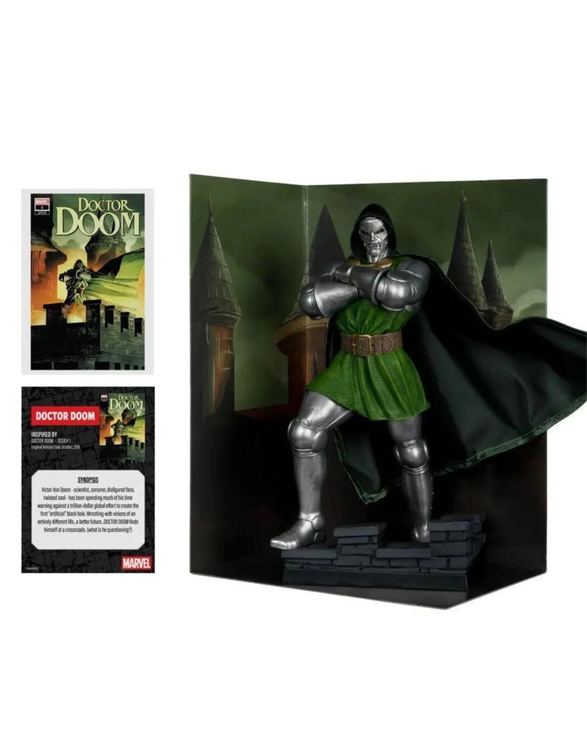 3 McFarlane Marvel Doctor Doom Comic #1 1:6 Scale Figure, 3 of 9