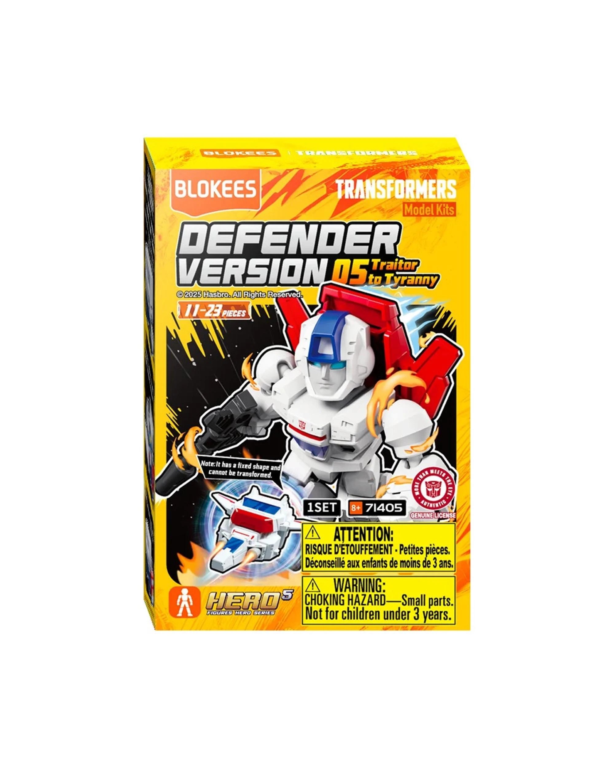 1 Blokees Transformers Defender Version 05 Traitor to Tyranny Model Kit Blind Box, 1 of 10