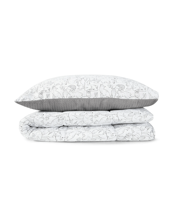 Organic Cotton Cover Cot Comforter Set