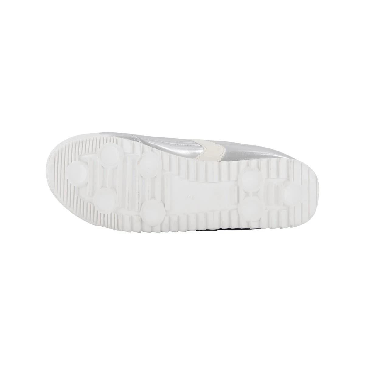 4 Slimline Retro Sneakers Silver, 4 of 5