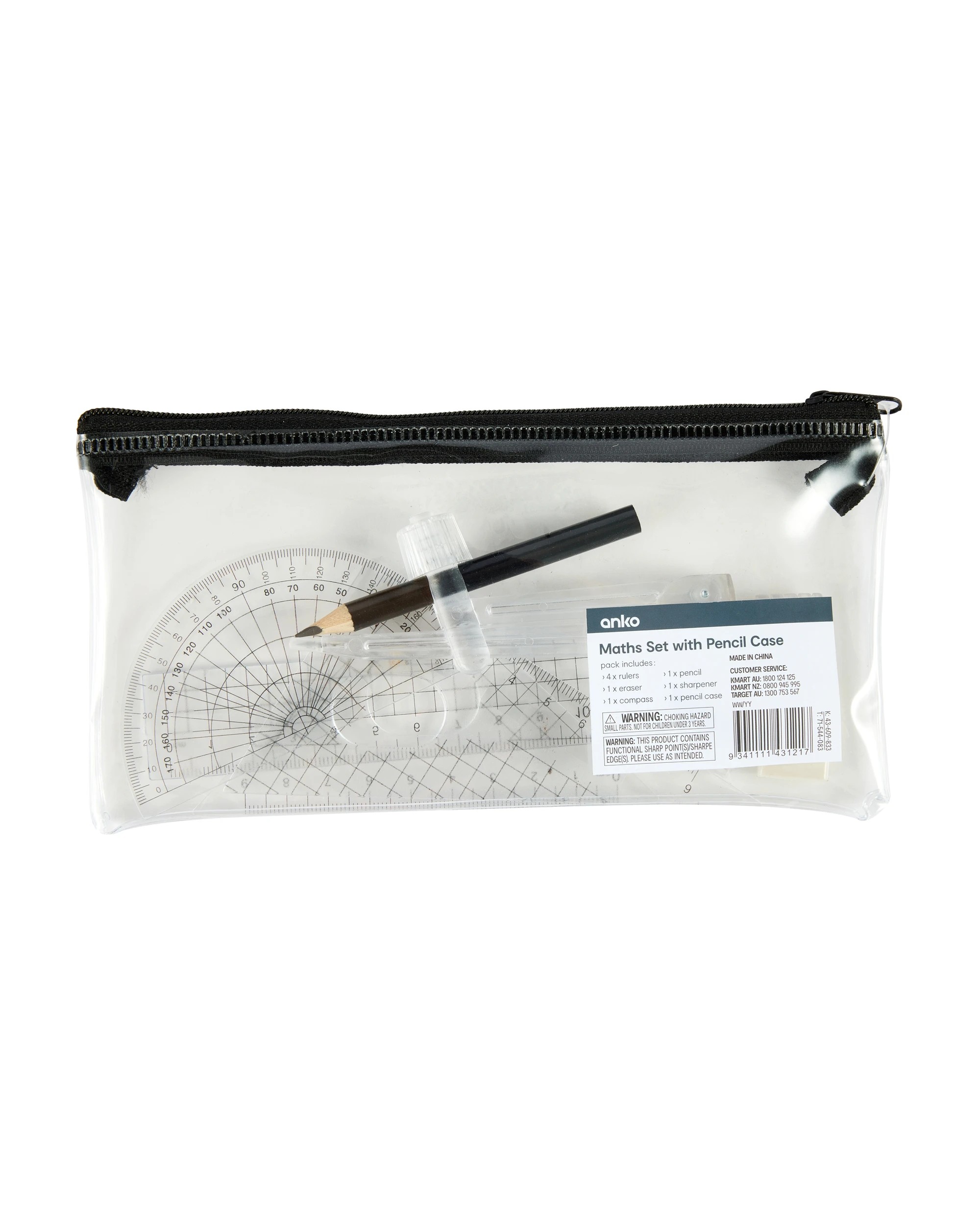 1 Maths Set with Pencil Case, 1 of 4