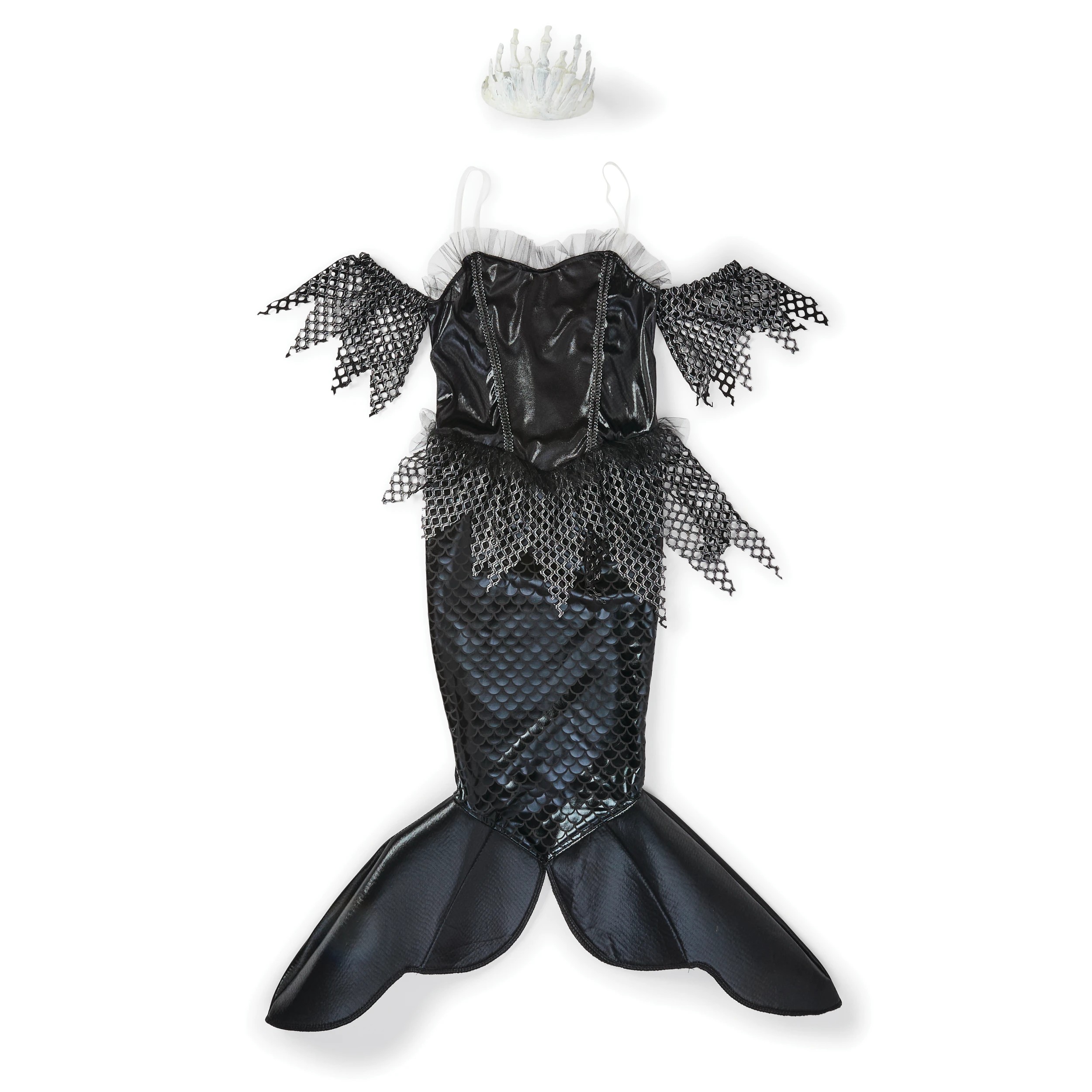 7 2 Piece Dark Mermaid Costume - Ages 6-8, 7 of 10